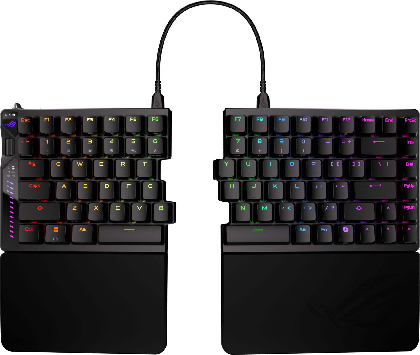 ASUS - ROG Falcata 75% Wireless Magnetic Hall Effect RGB Ergonomic Gaming Keyboard with Hot-Swappable ROG HFX V2 Switches -…