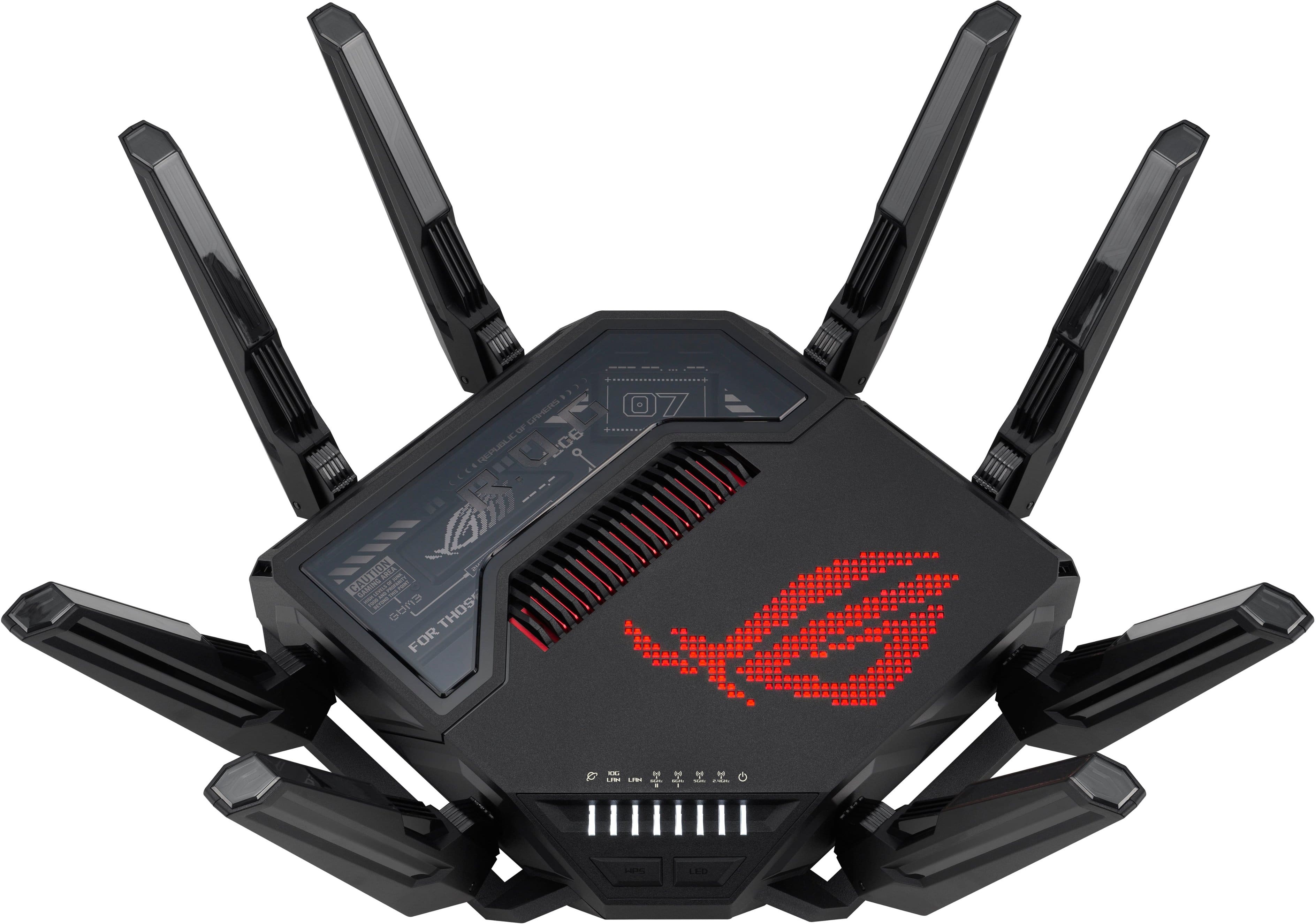 ASUS - ROG Rapture GT-BE98 Pro BE30000 Quad-Band Wi-Fi 7 Gaming Router - Black product image