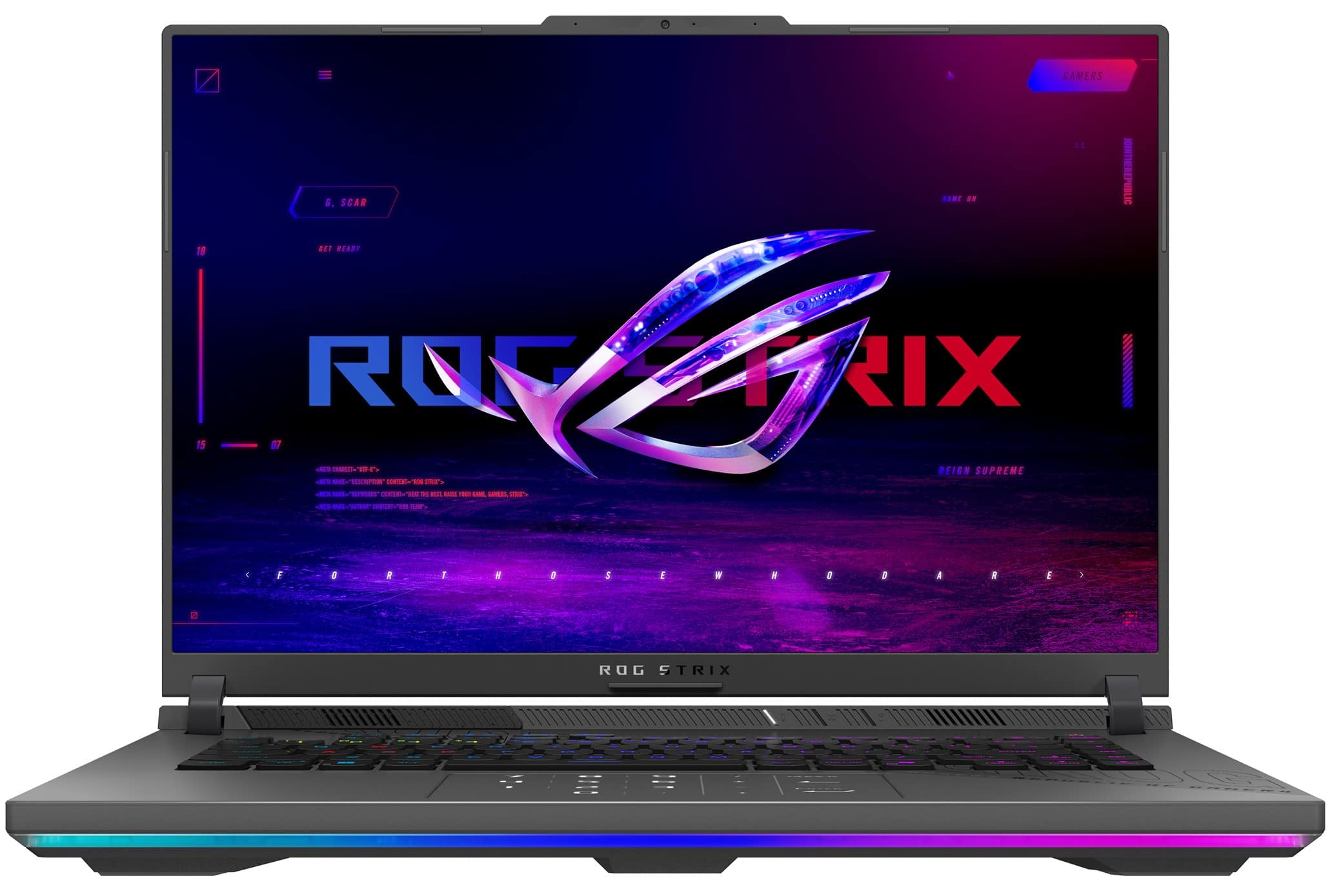 ASUS - ROG Strix G16 16" 2.5K 240Hz Gaming Laptop - AMD Ryzen 9 9955HX3D with 32GB RAM - NVIDIA GeForce RTX 5070 Ti - 1TB SS…