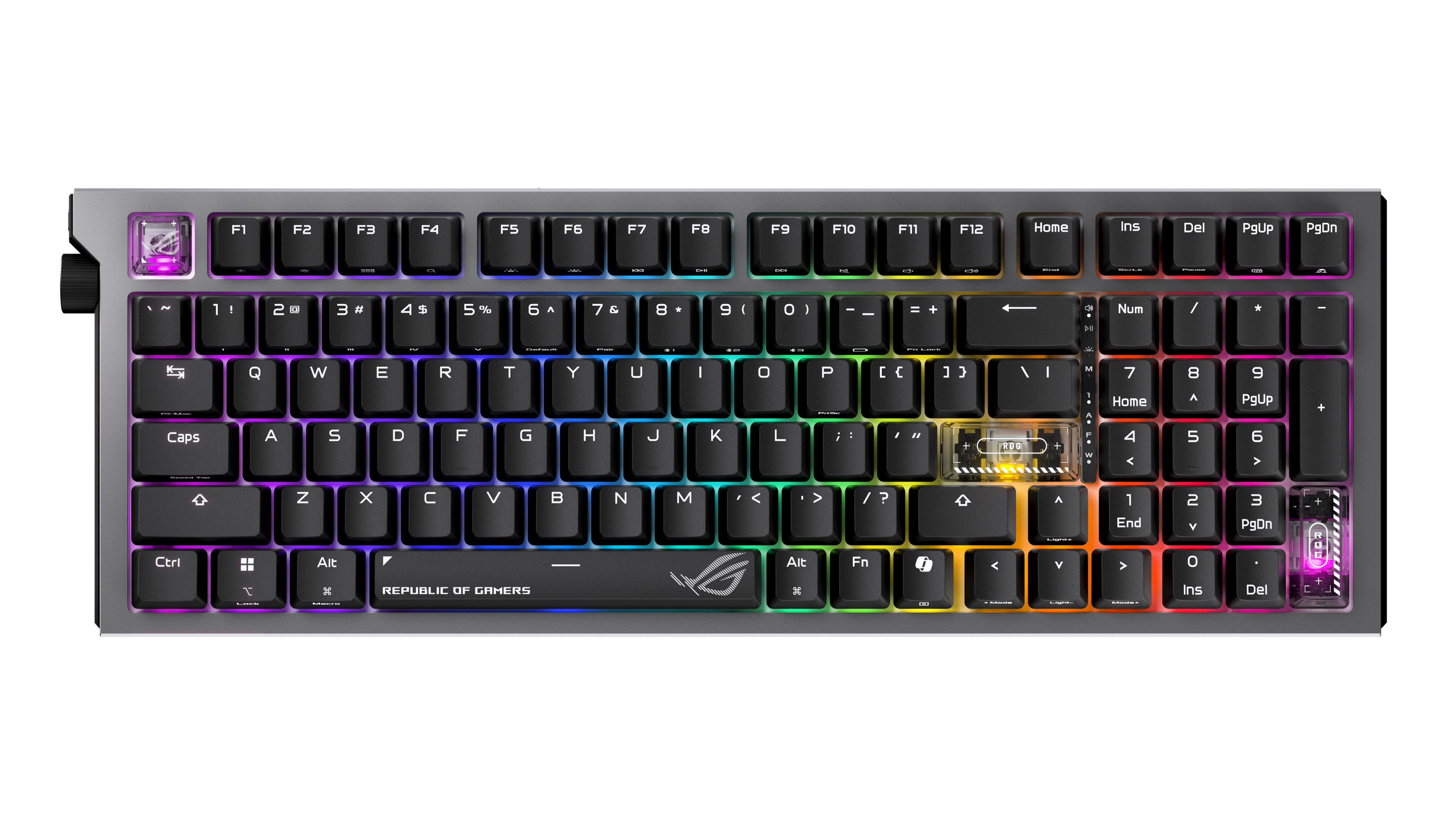 ASUS - ROG Strix Morph 96% Wireless Mechanical RGB Gaming Keyboard with Hot-Swappable ROG NX Snow Switches - Black product i…
