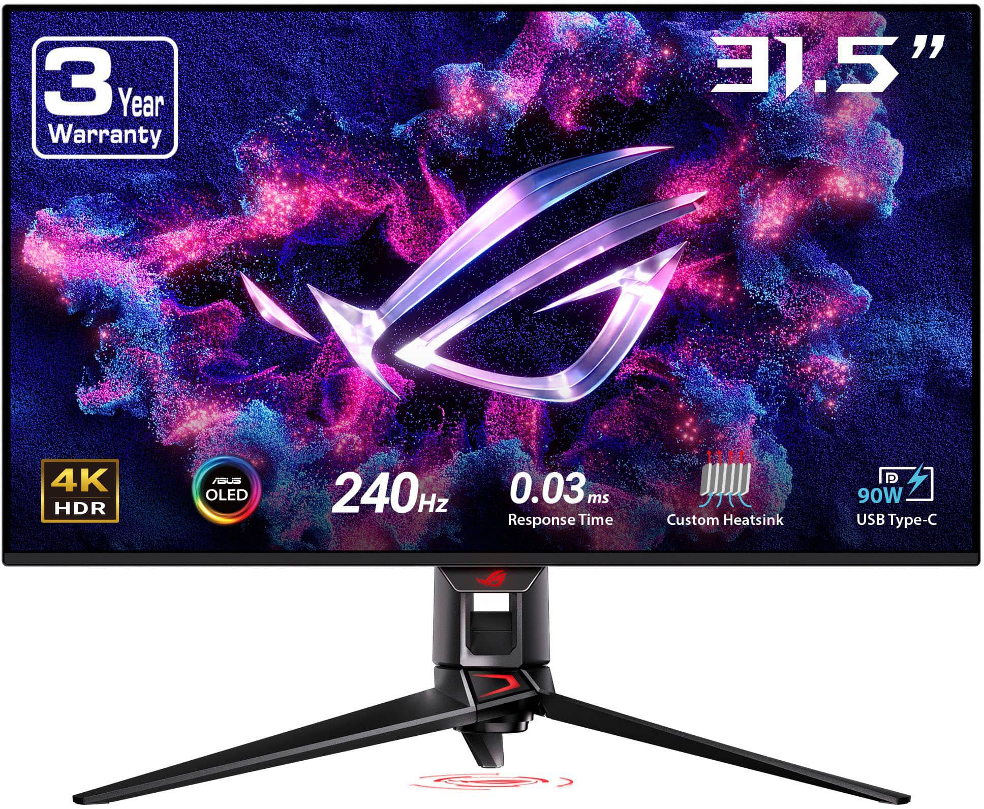 ASUS - ROG Swift 32" 4K OLED 240Hz 0.03ms Gaming Monitor with FreeSync Premium Pro and HDR (DisplayPort, HDMI) - Black produ…