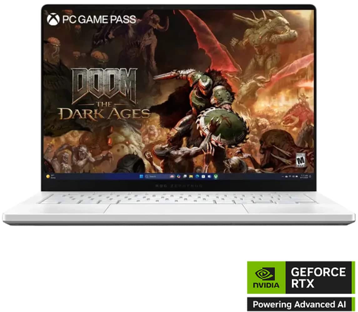 ASUS - ROG Zephyrus G14 14" OLED 3K 120Hz Gaming Laptop - AMD Ryzen 9 270 - 16GB LPDDR5X - GeForce RTX 5060 - 1TB SSD - Plat…