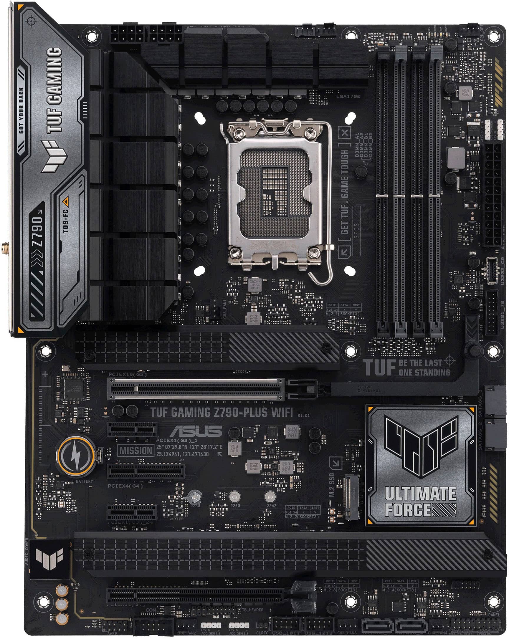ASUS - TUF GAMING Z790-PLUS WIFI (Socket LGA 1700) Intel Z790 ATX DDR5 Wi-Fi 6E Motherboard - Black product image