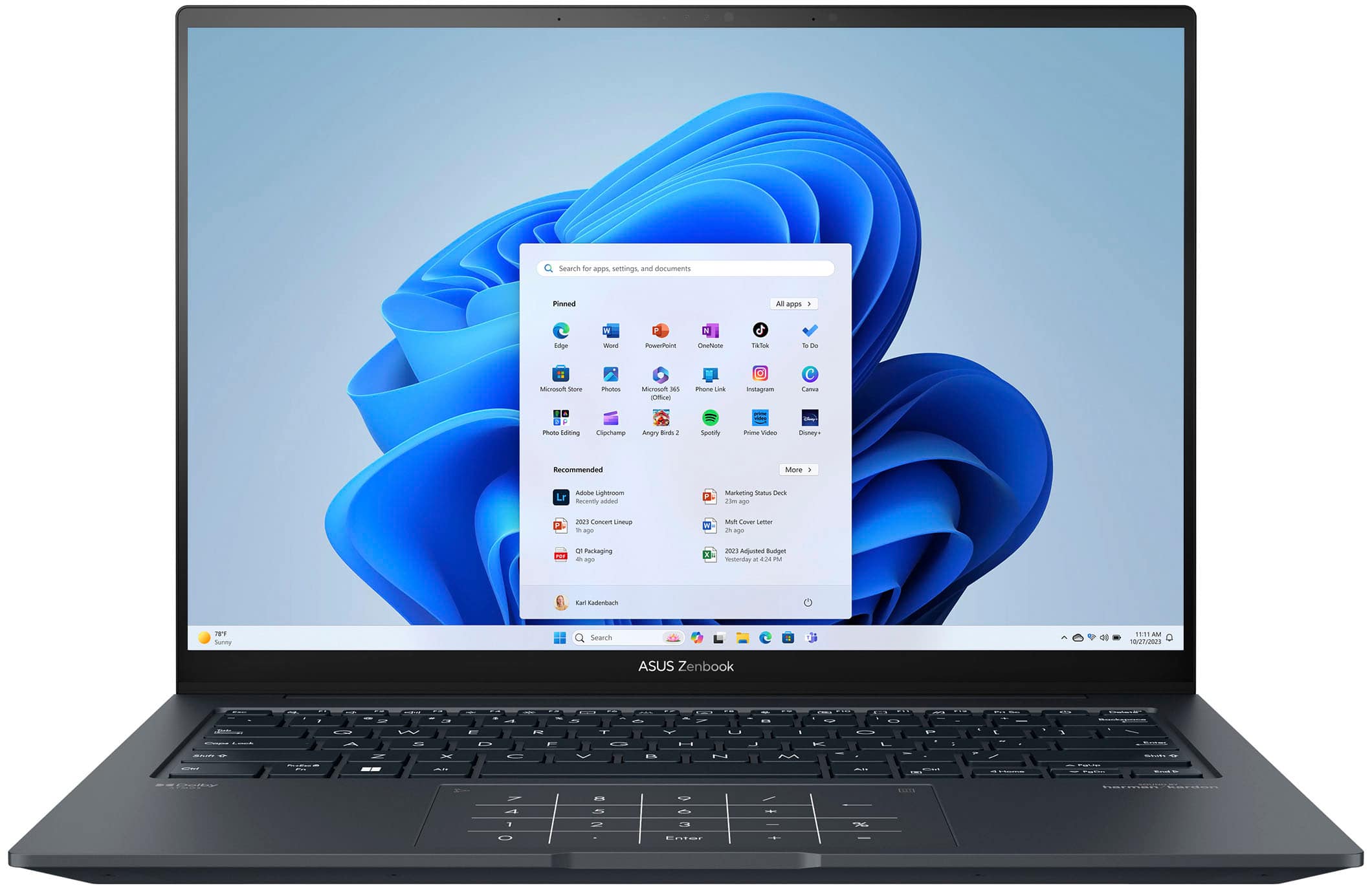 ASUS - Zenbook 14X 14.5" 2.8K OLED Touch Laptop - Intel Evo Platform i7-13700H - 16GB Memory - 512GB SSD - Inkwell Gray prod…