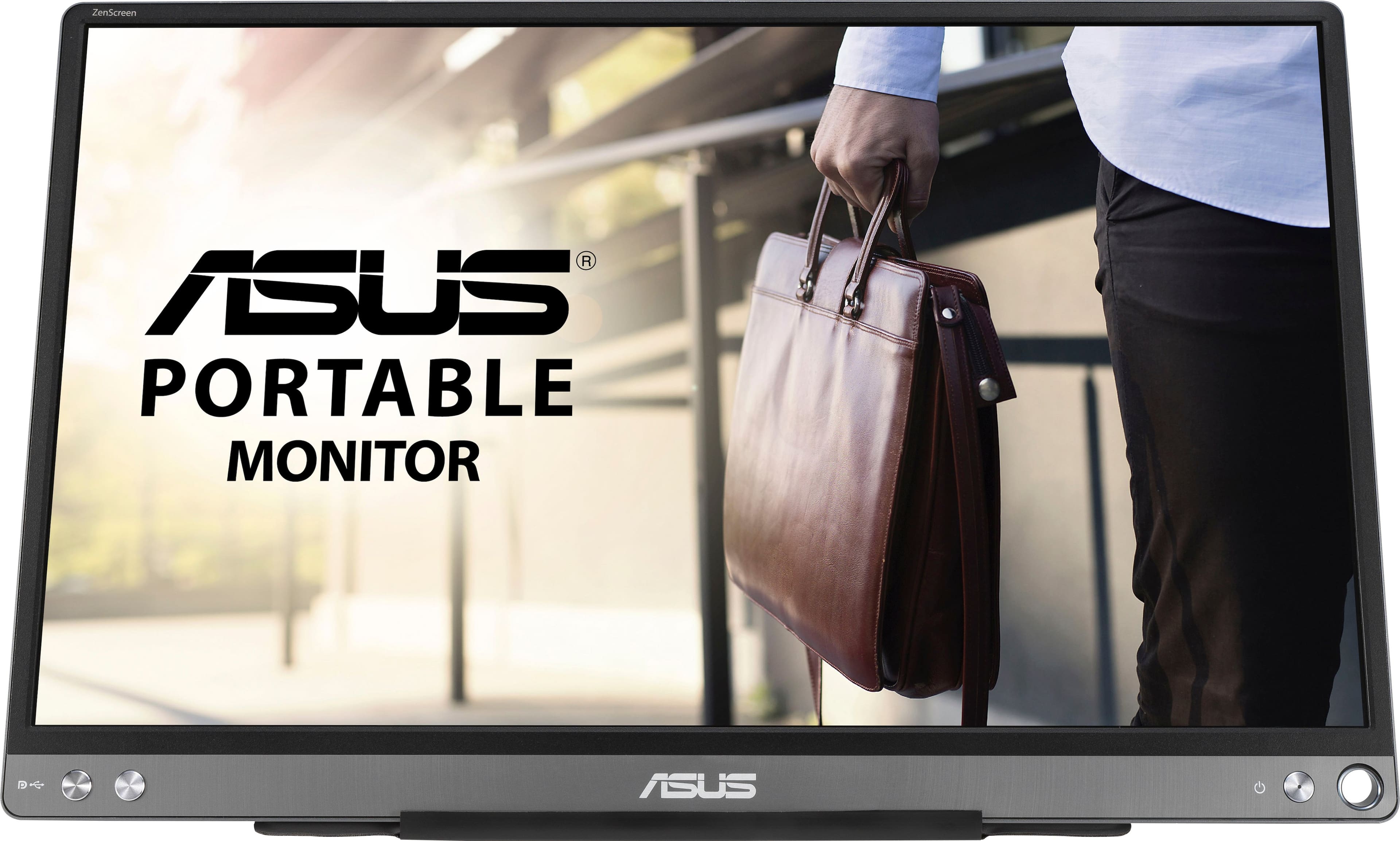 ASUS - ZenScreen 15.6" FHD IPS Portable Monitor with Foldable Smart Case (USB-C) - Dark Gray product image