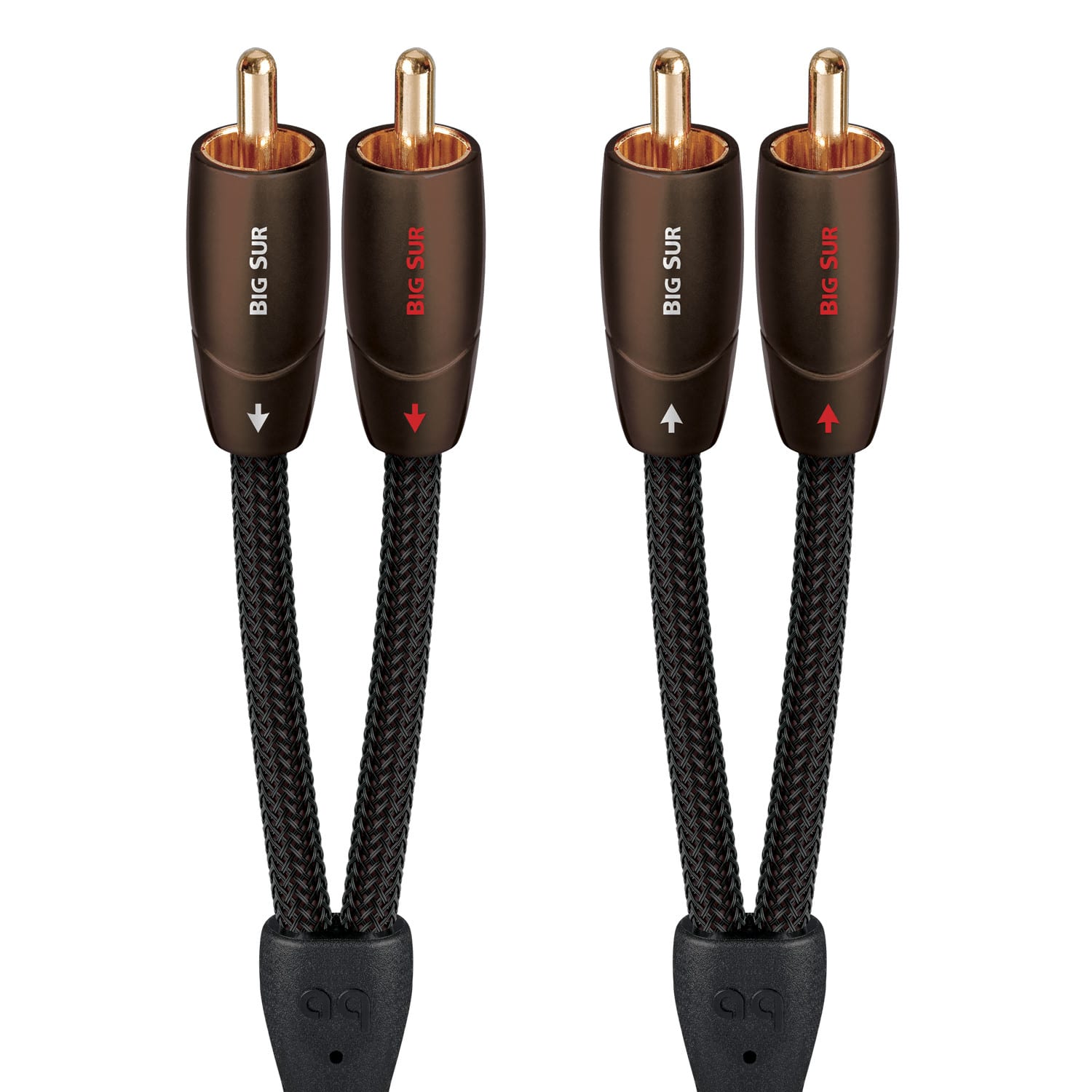 AudioQuest - Big Sur RCA > RCA 9.8' Analog Audio Interconnect Cable - Brown on Black product image
