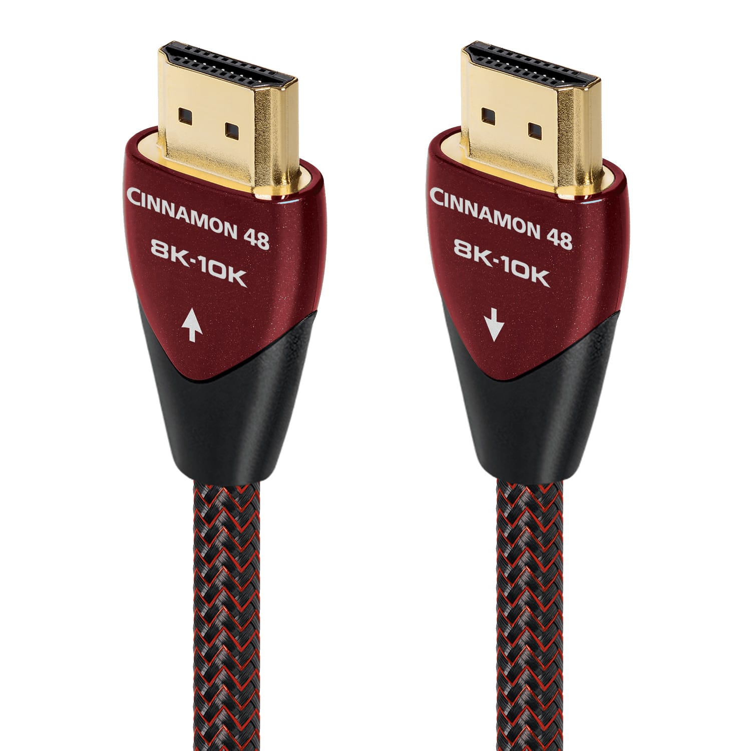 AudioQuest - Cinnamon 48 4.9' 4K-8K-10K 48Gbps HDMI Cable - Red on Black product image