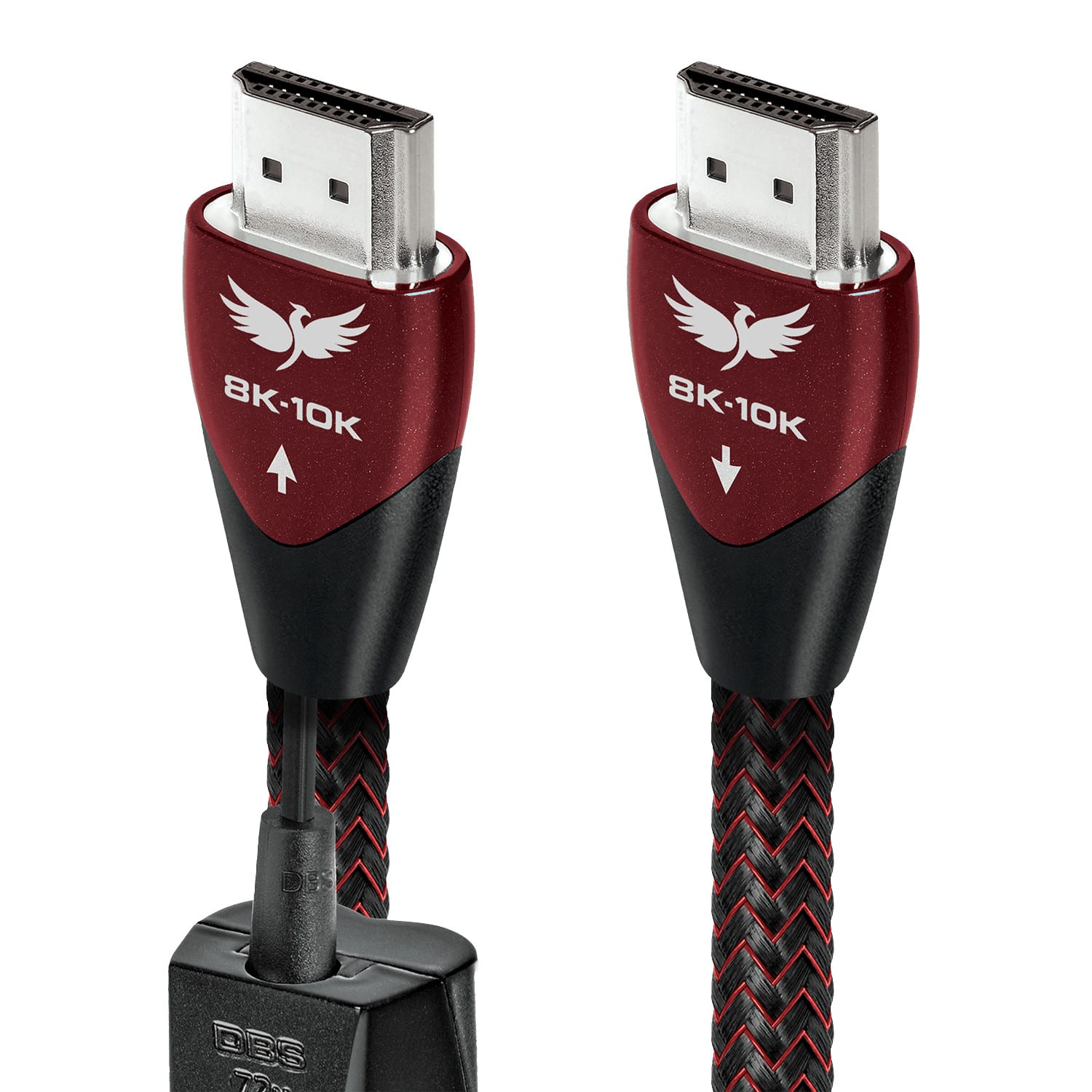 AudioQuest - FireBird 48 7.4' 4K-8K-10K 48Gbps HDMI Cable - Red on Black product image