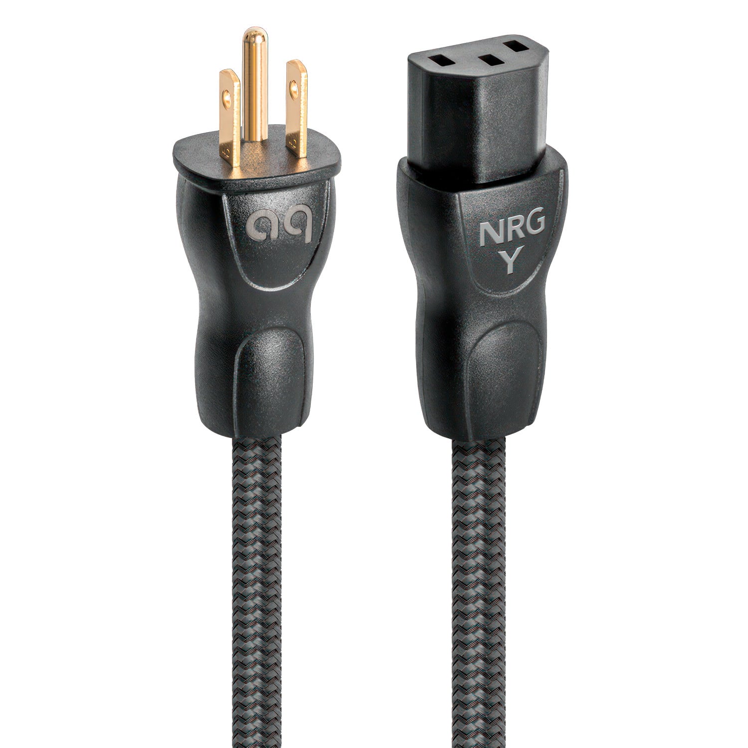 AudioQuest - NRG-Y3 19.7' Power Cable with C13 to 3-Prong Wall Plug Connectors - Black product image