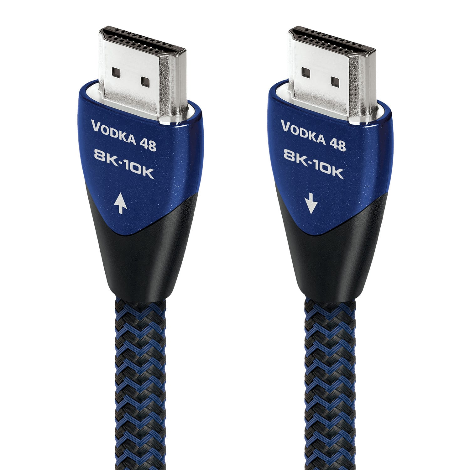 AudioQuest - Vodka 48 2.5' 4K-8K-10K 48Gbps HDMI Cable - Blue on Black product image