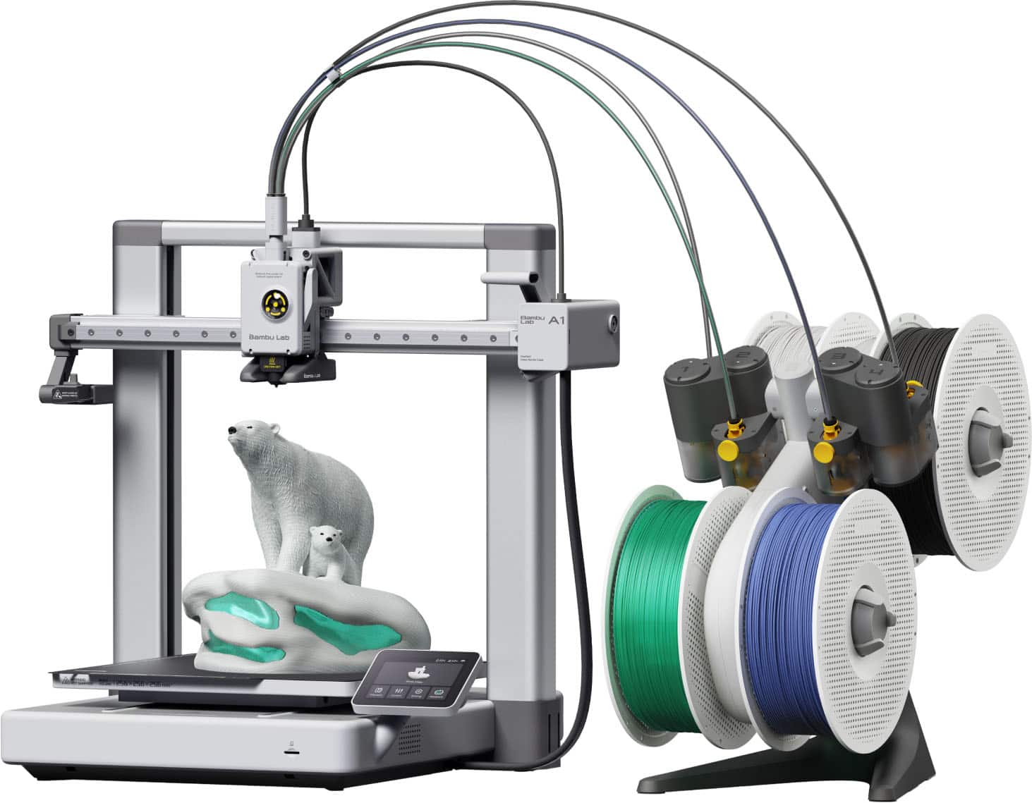 Bambu Lab - A1 Combo 3D Printer - Silver product image