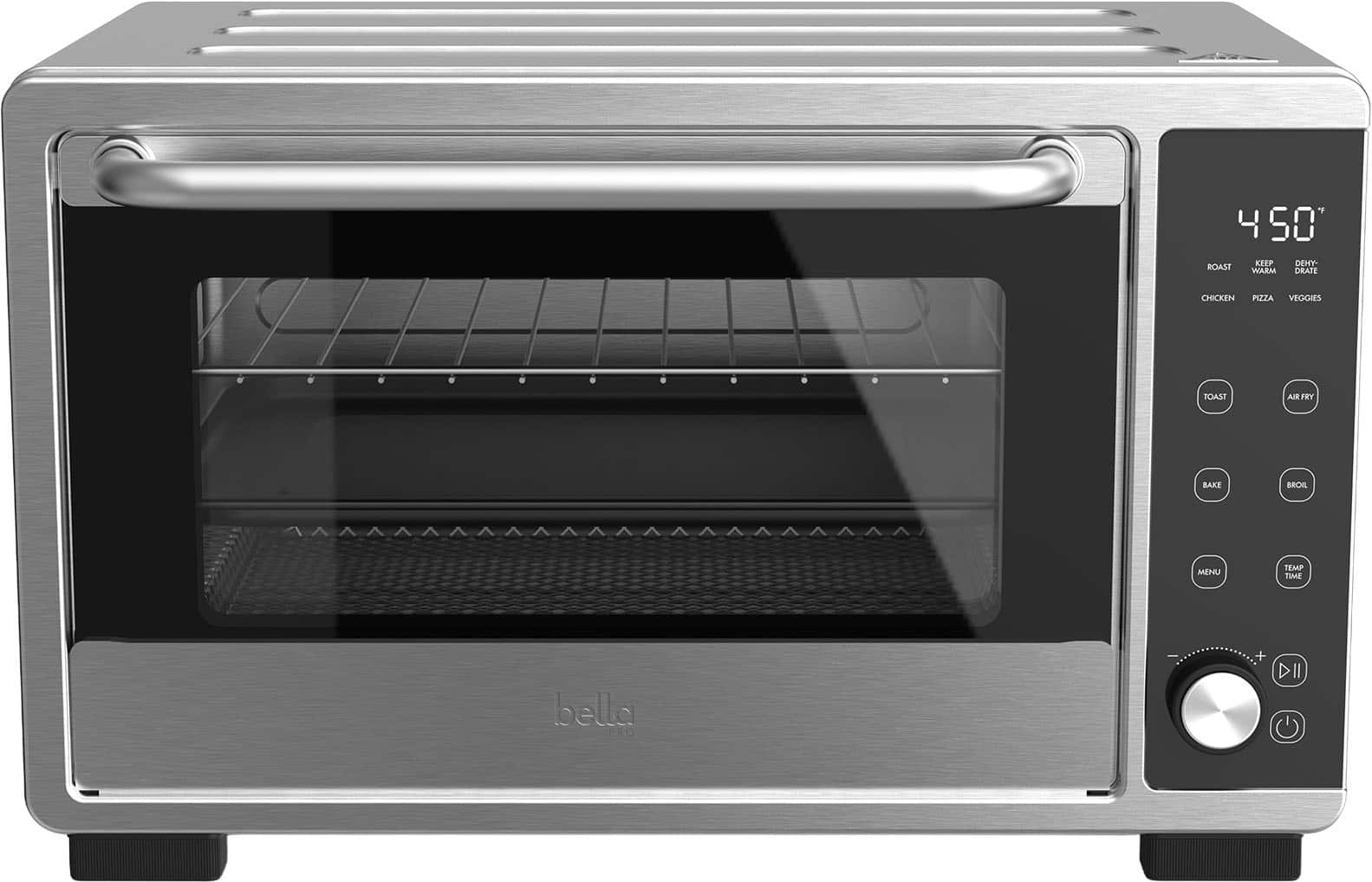 bella PRO - 6-Slice Air Fryer Toaster Oven (0.88 Cu. Ft.) - Stainless Steel product image