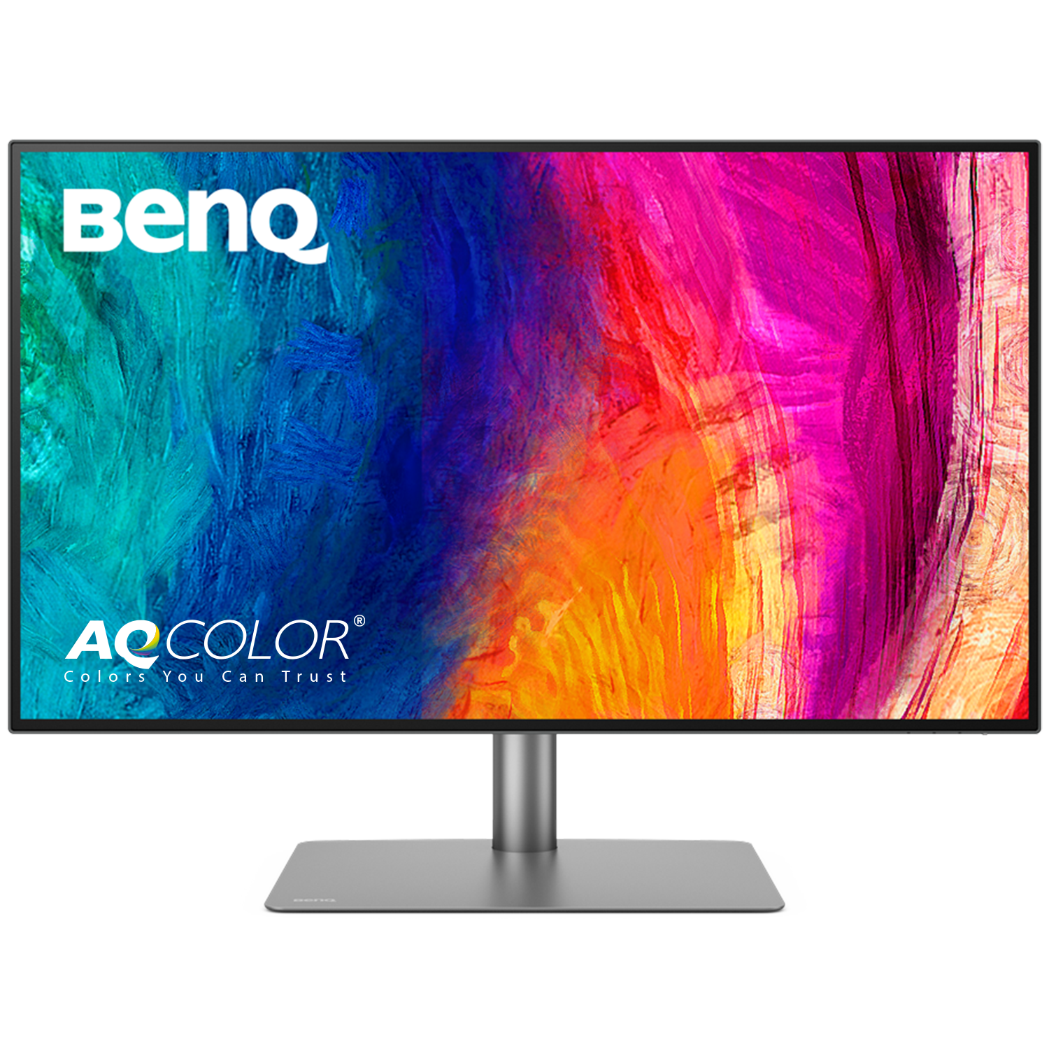 BenQ - AQCOLOR PD3225U 31.5" IPS Black LED 4K P3 Mac Compatible Monitor (HDMI/DP/Thunderbolt 3 85W) - Metallic gray product…