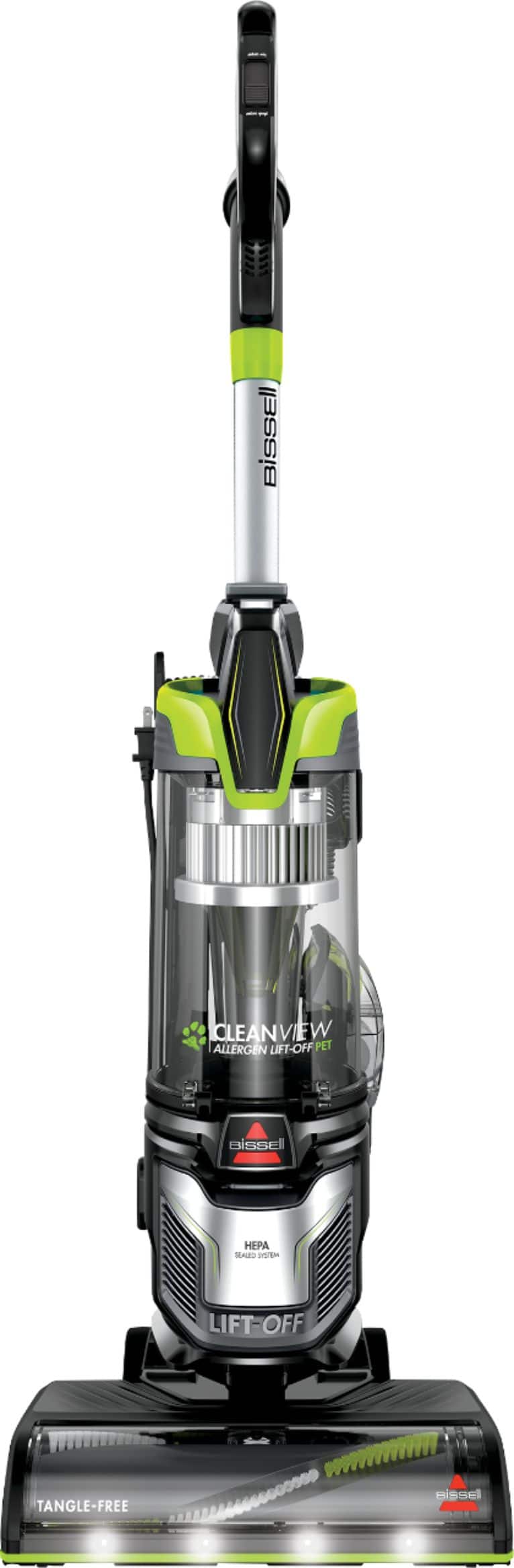 BISSELL - CleanView Allergen Lift-Off Pet Vacuum - Black/ Electric Green product image