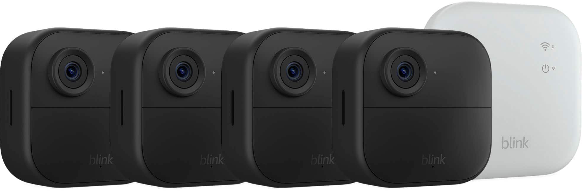 Blink - Outdoor 4 XR - Wireless security camera with extended range, up to 400 feet. Sync Module XR included - 4 Cameras - B…