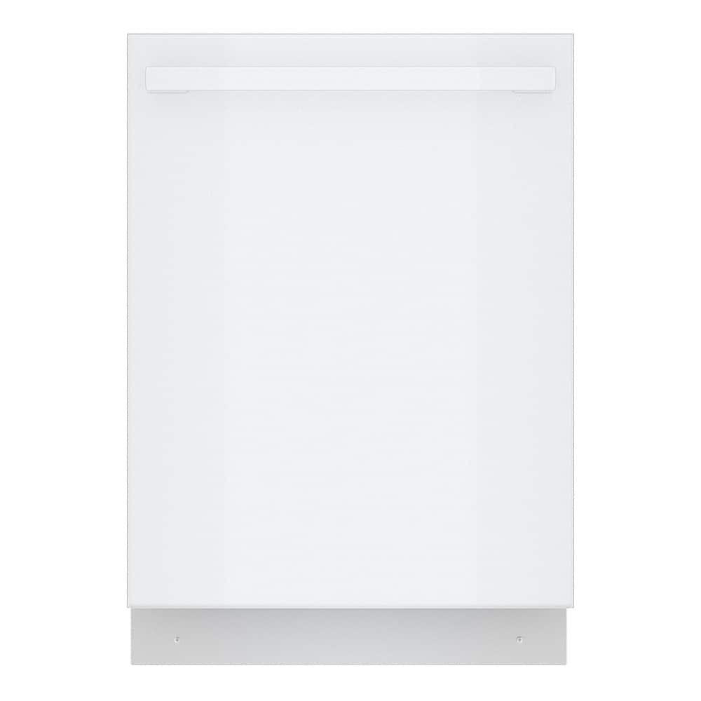 Bosch - 100 Series Premium 24" Top Control Smart Built-In Hybrid Stainless Steel Tub Dishwasher with 3rd Rack, 46 dBA - Whit…