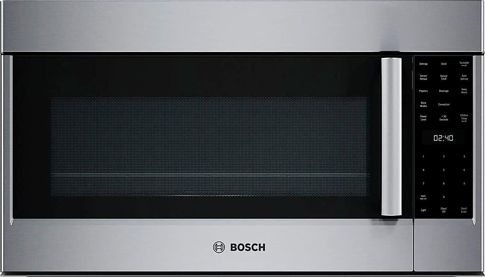 Bosch - 800 Series 1.9 Cu. Ft. Convection Over-the-Range Microwave with Sensor Cooking - Black Stainless Steel product image