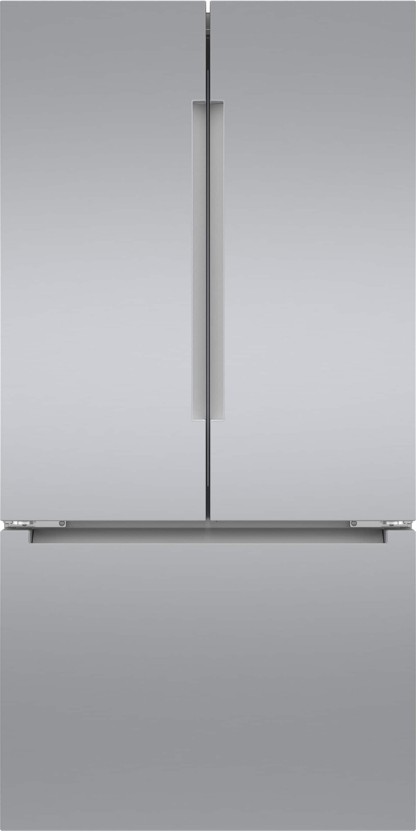 Bosch - 800 Series 21 Cu. Ft. French Door Bottom Freezer Counter-Depth Smart Refrigerator with FarmFresh System - Stainless…