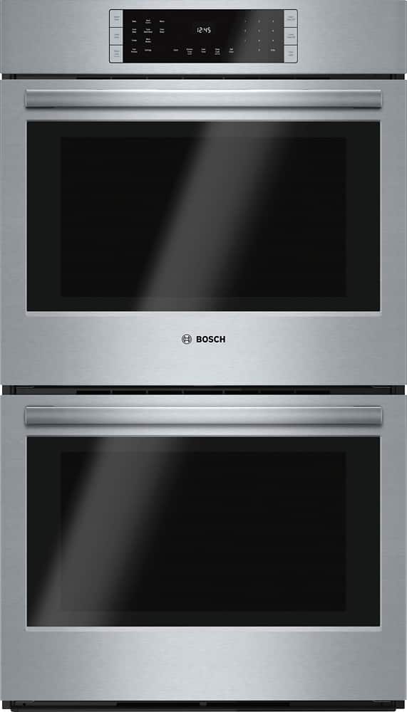 Bosch - 800 Series 30" Built-In Double Electric Wall Oven with True Convection - Black Stainless Steel product image