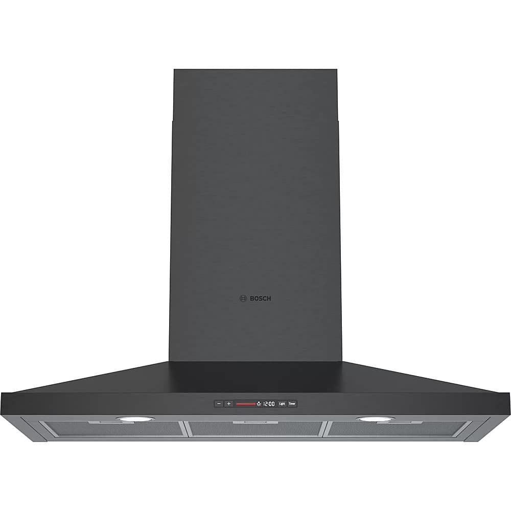 Bosch 800 Series - 36 inches - Externally Vented & Recirculating - Wall Range Hood - Black Stainless Steel product image