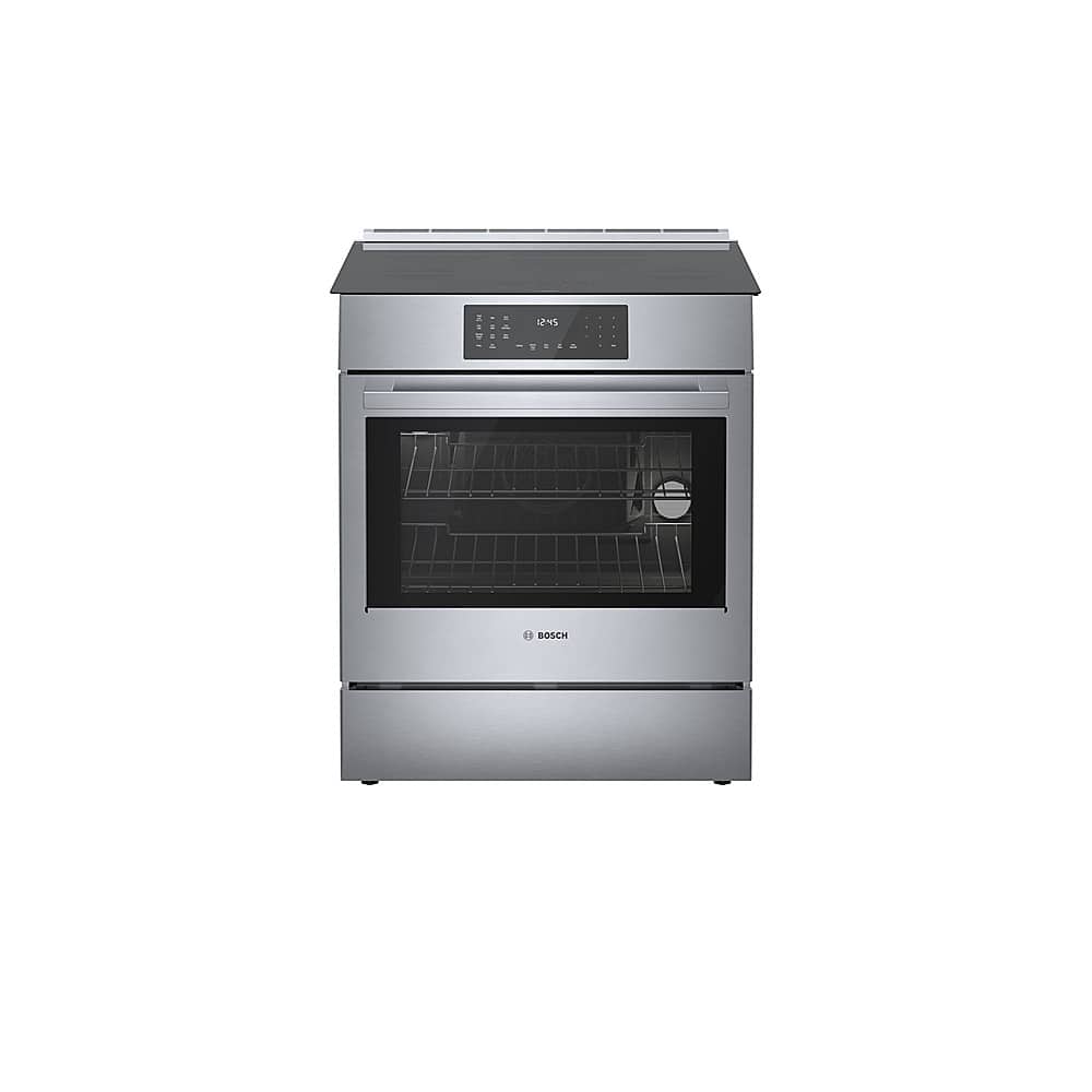 Bosch - 800 Series 4.6 cu. ft. Slide-In Electric Induction Range with Self-Cleaning - Black Stainless Steel product image
