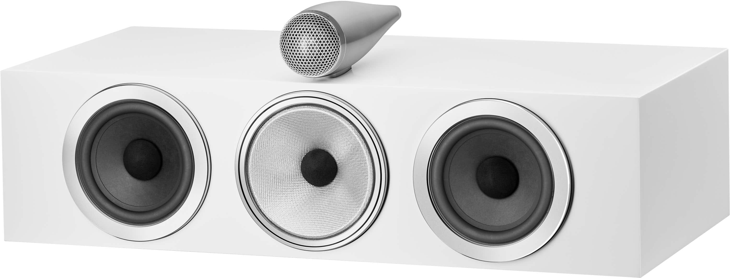 Bowers & Wilkins - HTM71 S3 Center Channel with 1" Tweeter On Top and Two 6.5" Bass Drivers (Each) - Gloss Black product ima…