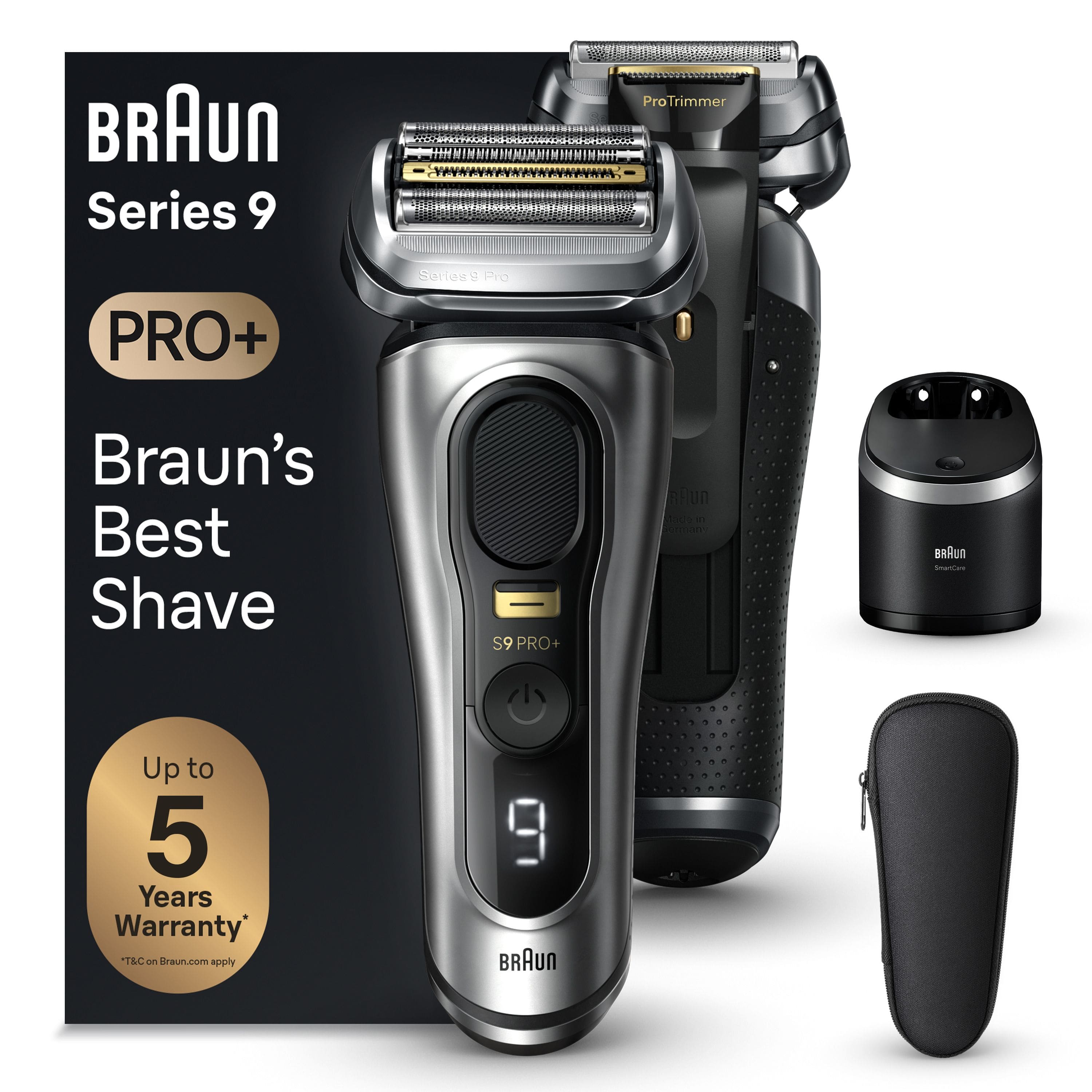 Braun - Series 9 PRO+ Electric Shaver with 6 in 1 SmartCare Center - Silver product image