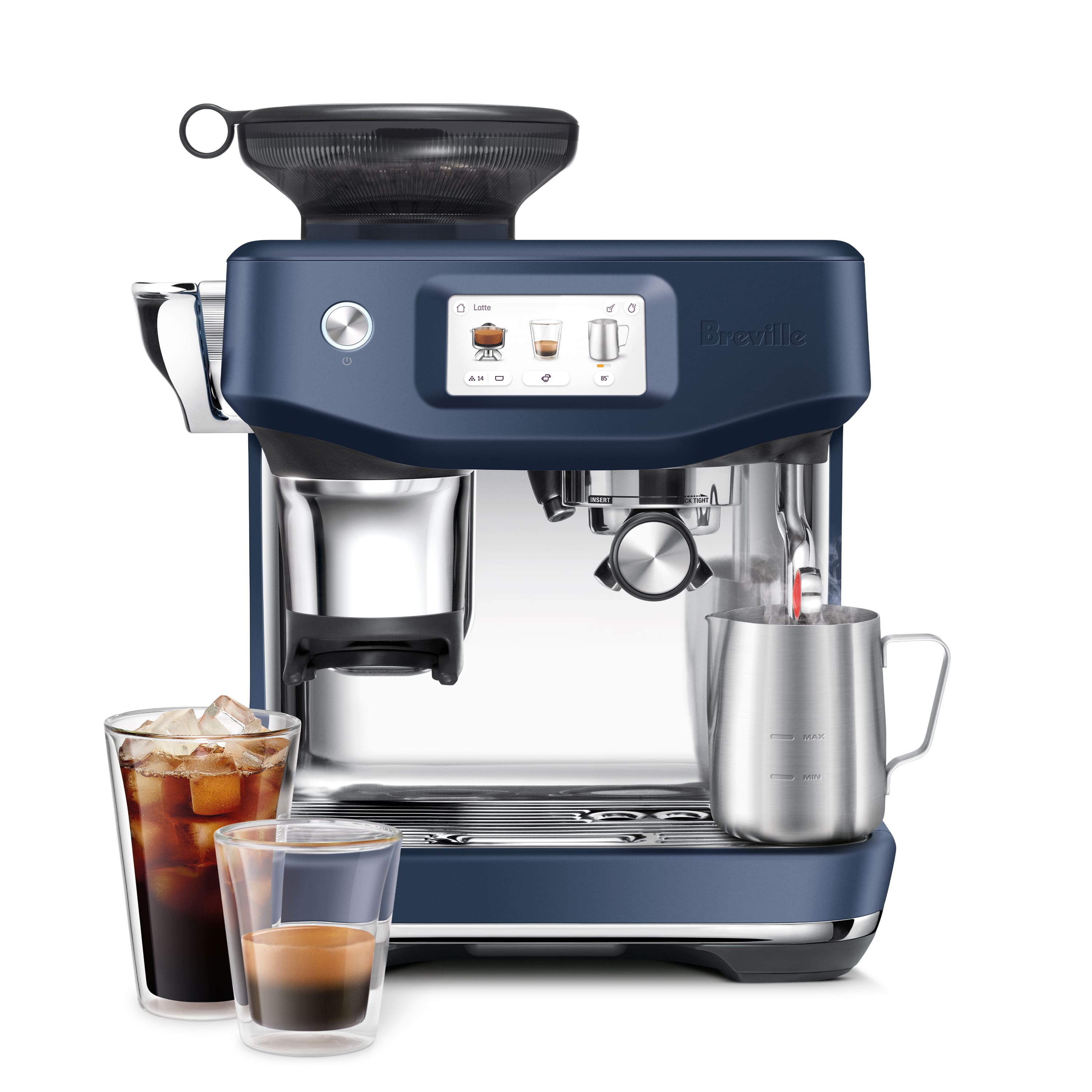 Breville - Barista Touch Impress Espresso Machine - Damson Blue product image