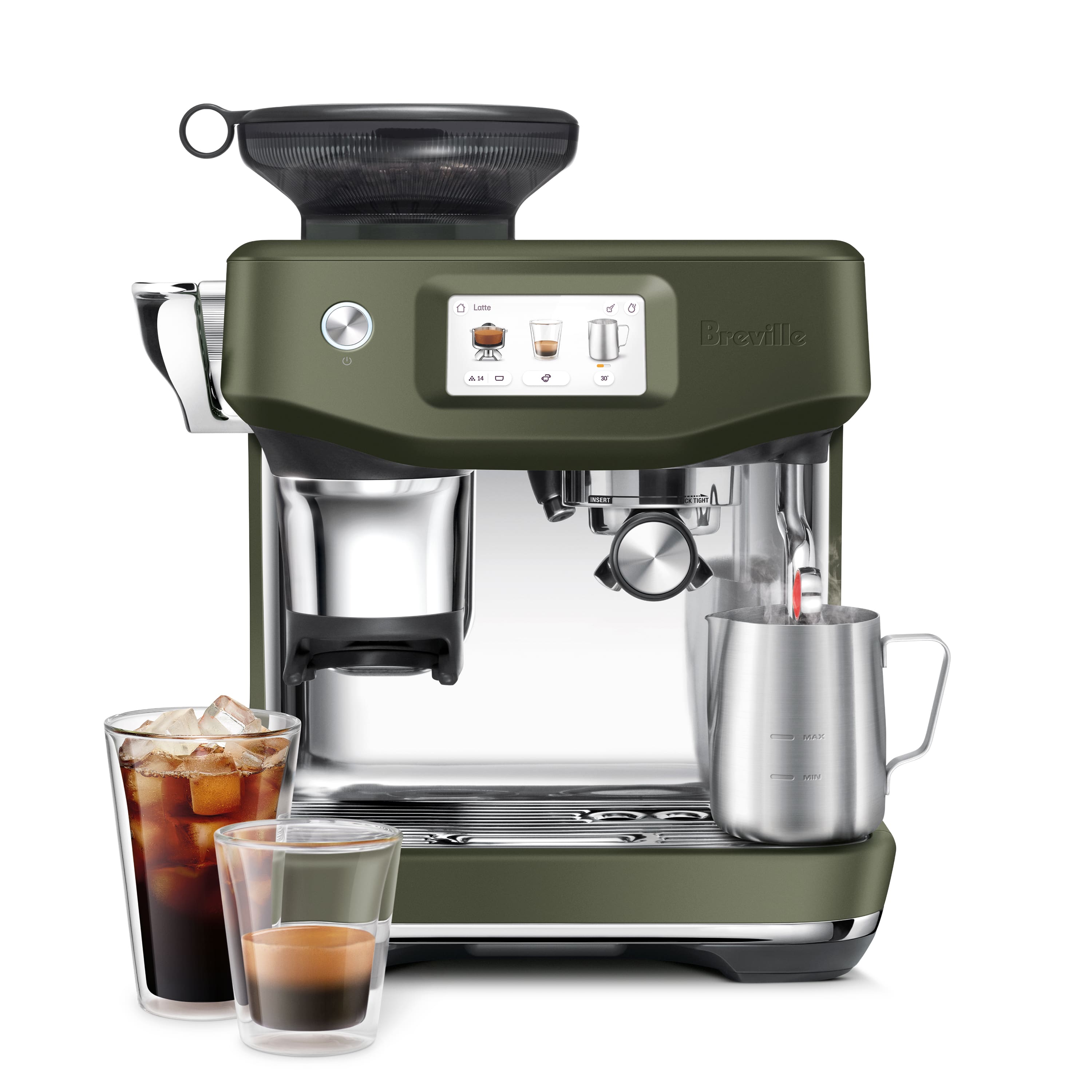 Breville - Barista Touch Impress Espresso Machine - Olive Tapenade product image