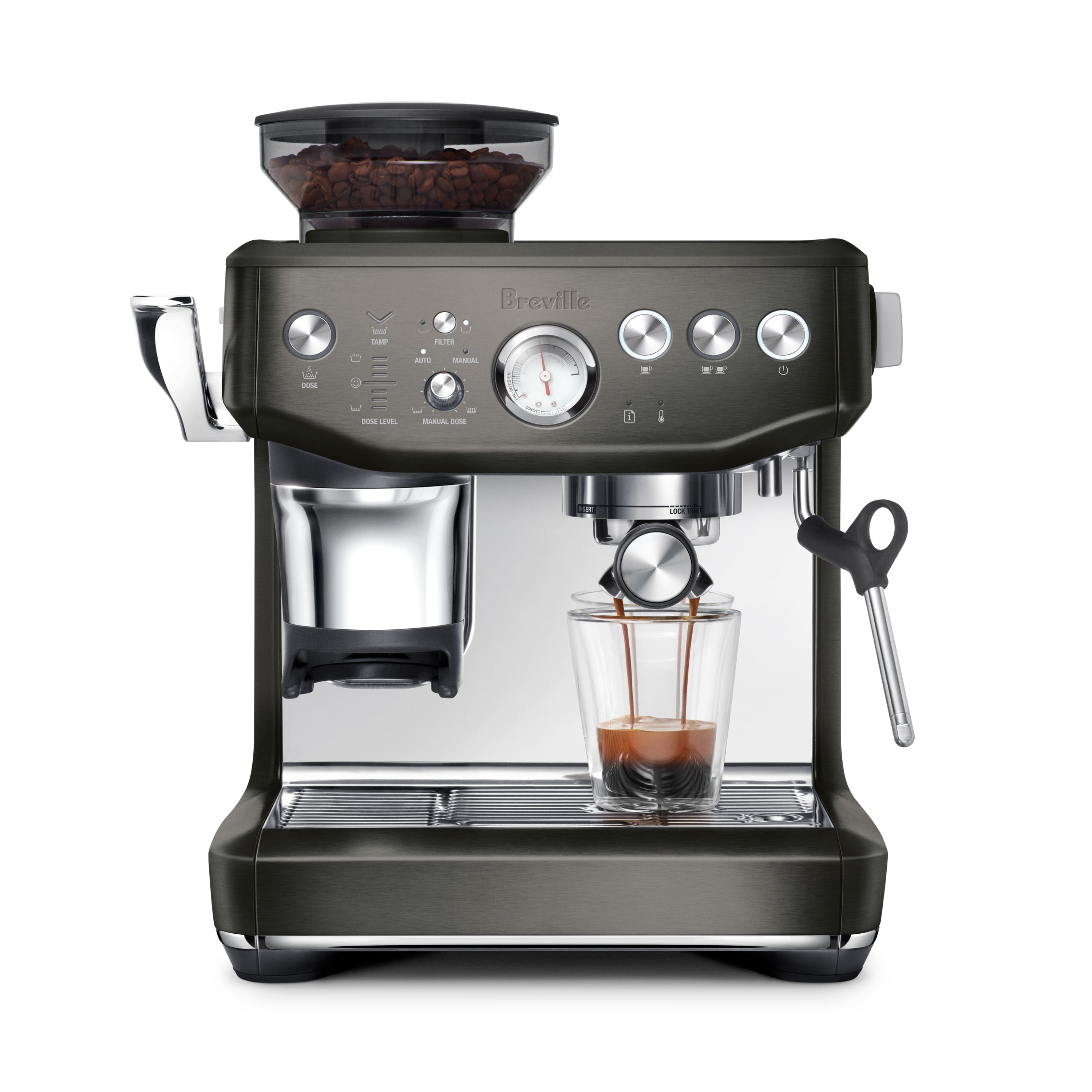 Breville - the Barista Express Impress Espresso Machine - Black Stainless Steel product image