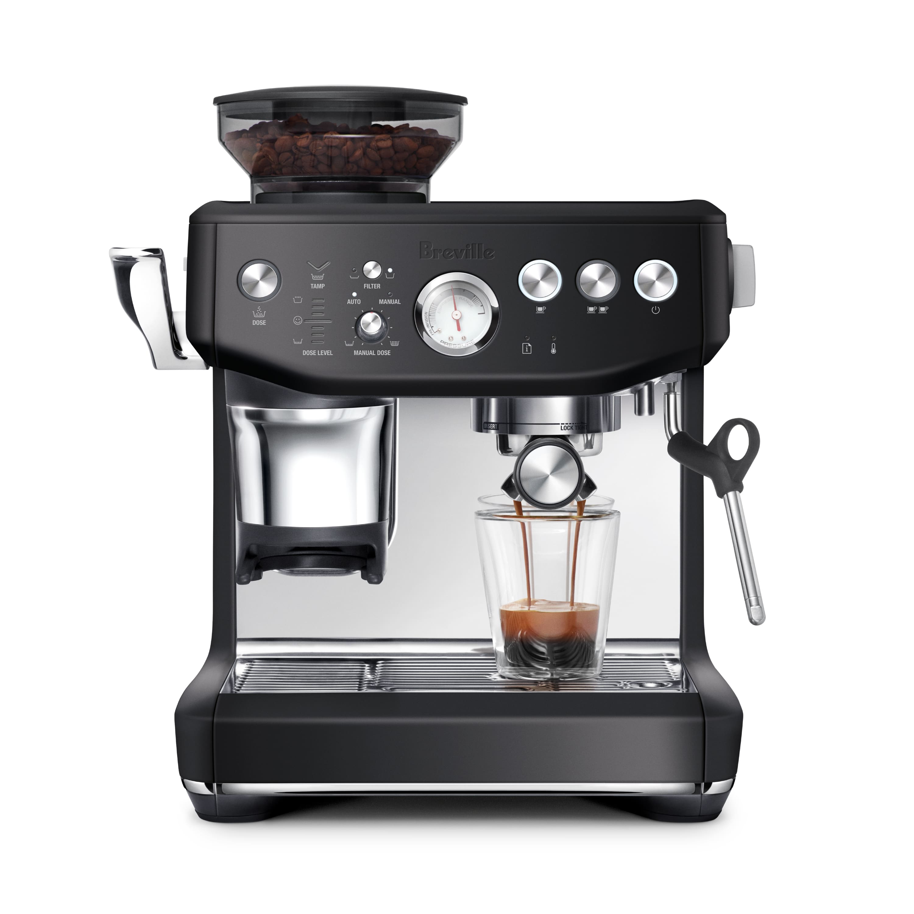 Breville - the Barista Express Impress Espresso Machine - Black Truffle product image