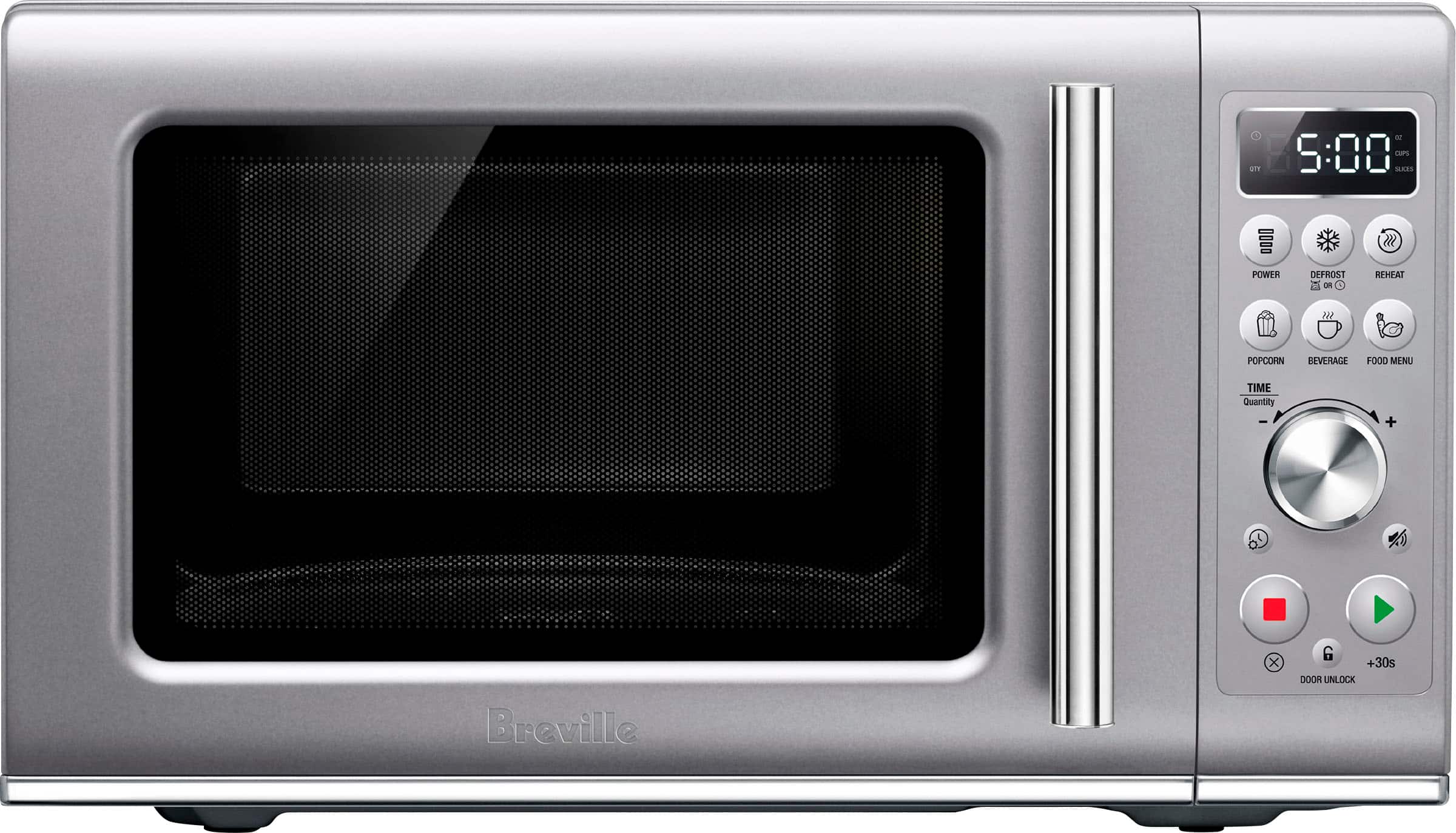 Breville - the Compact Wave Soft Close 0.9 Cu. Ft. Microwave - Silver product image