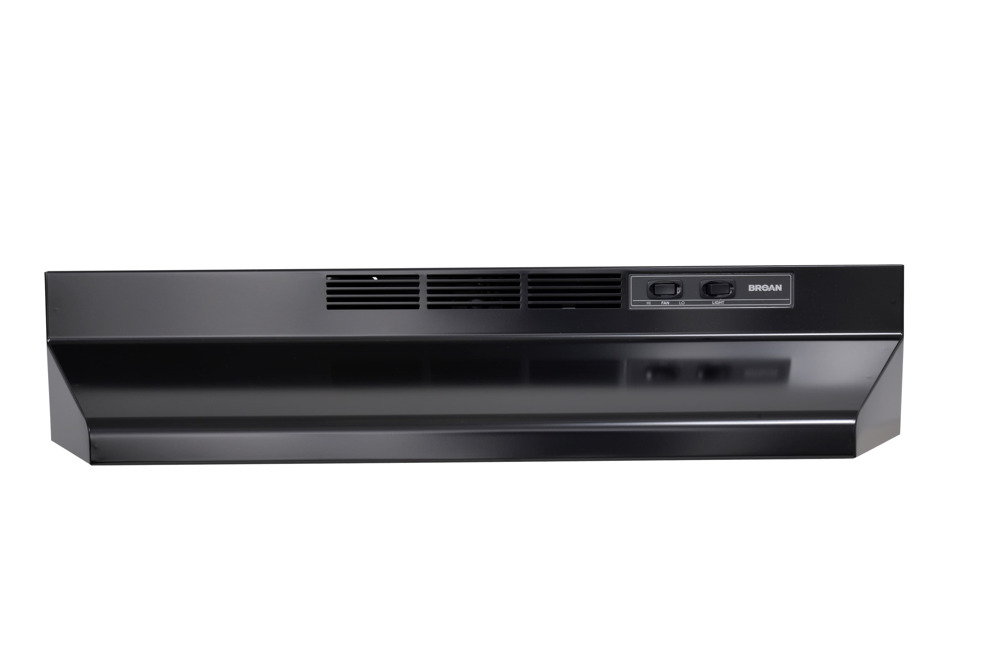 Broan - 30 inches - Convertible - Under cabinet Range Hood - Black product image