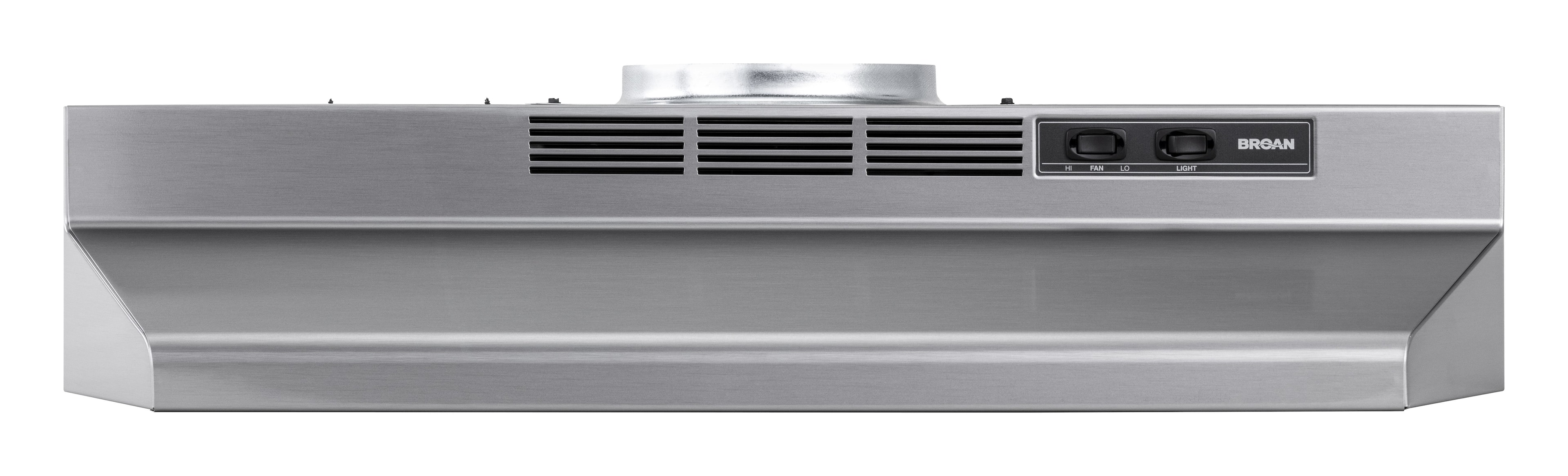 Broan - 30 inches - Convertible - Under cabinet Range Hood - Stainless Steel product image