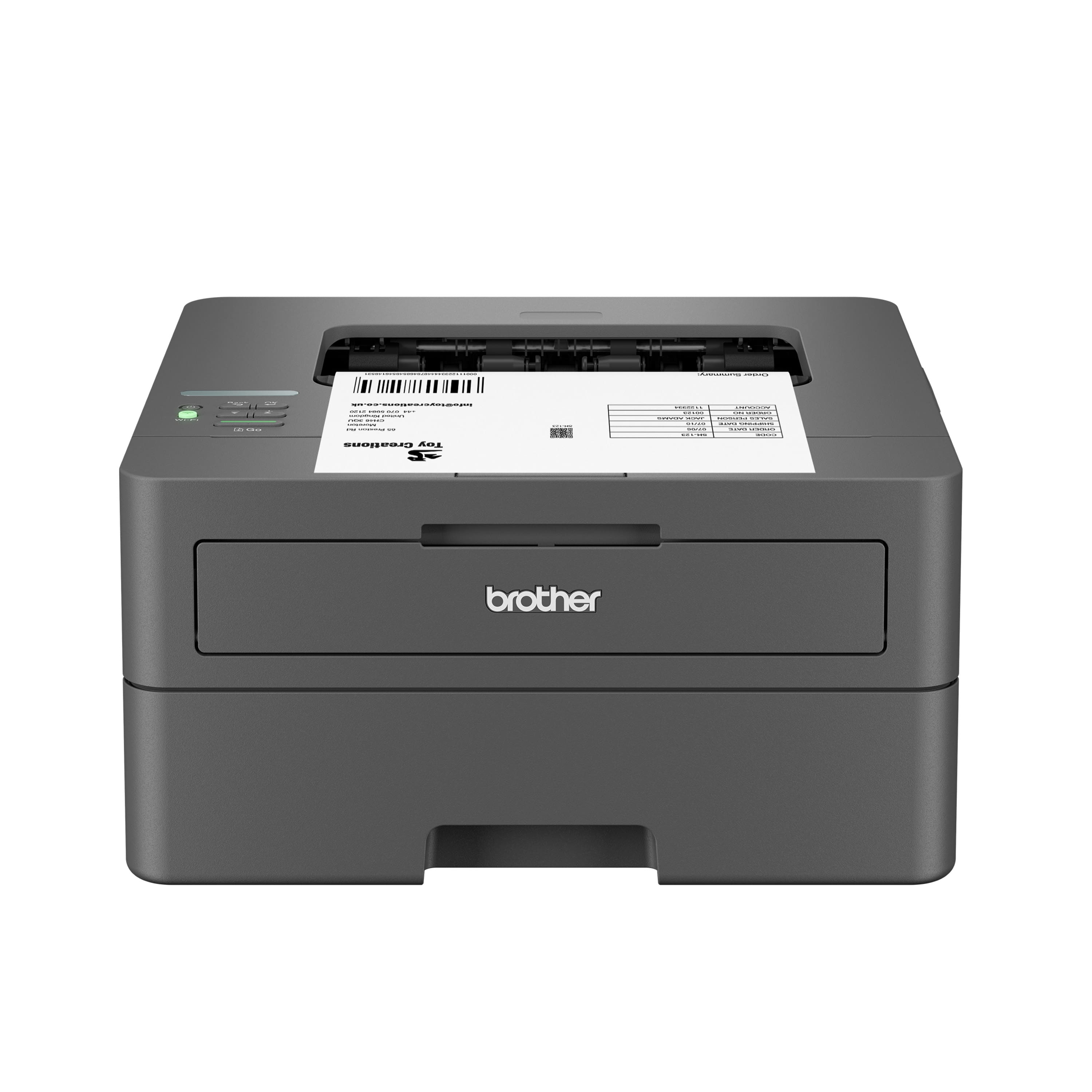 Brother - HL-L2405W Wireless Black-and-White Refresh Subscription Eligible Laser Printer, Great for Home - Gray product image