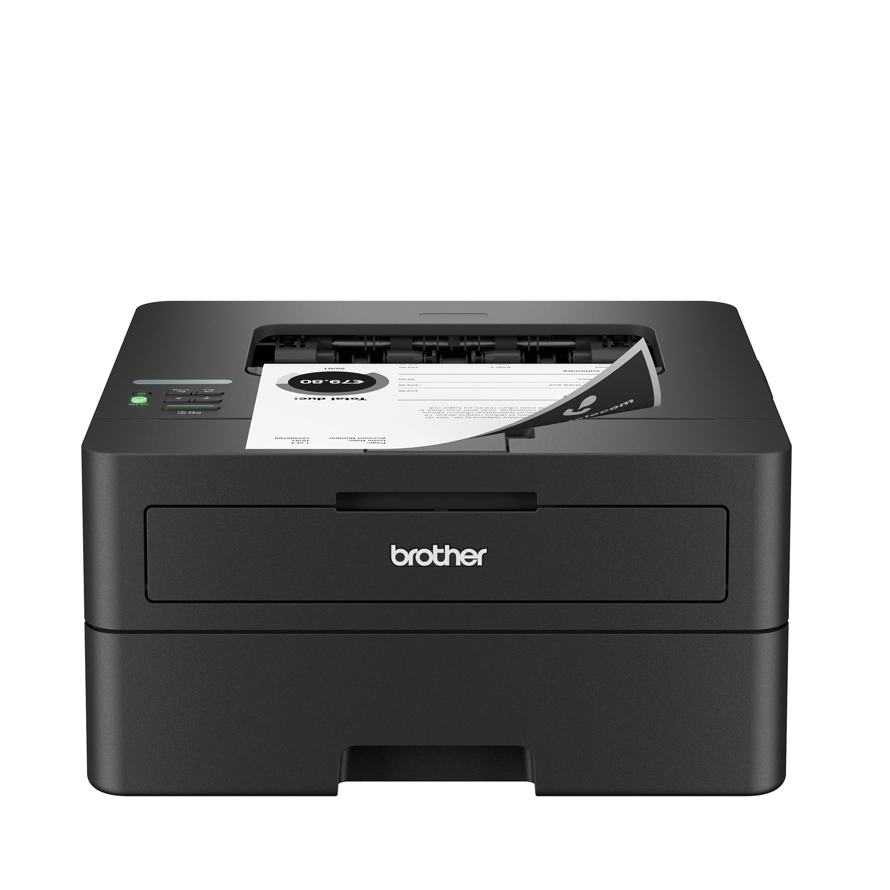 Brother - HL-L2460DW Wireless Black-and-White Refresh Subscription Eligible Laser Printer, Great for Home Offices - Gray pro…