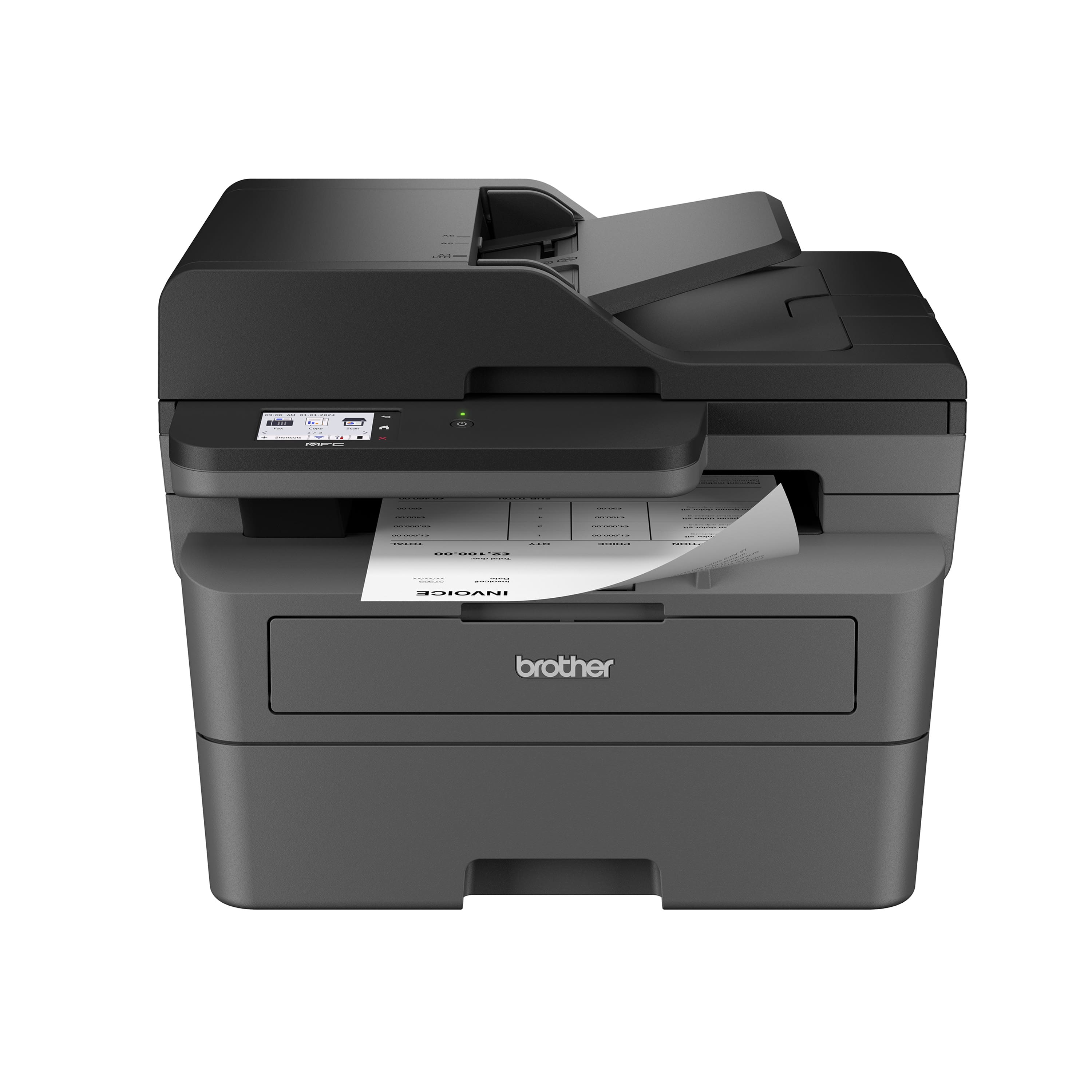 Brother - MFC-L2820DW Wireless Black-and-White Refresh Subscription Eligible All-In-One Laser Printer, Great for Home Office…