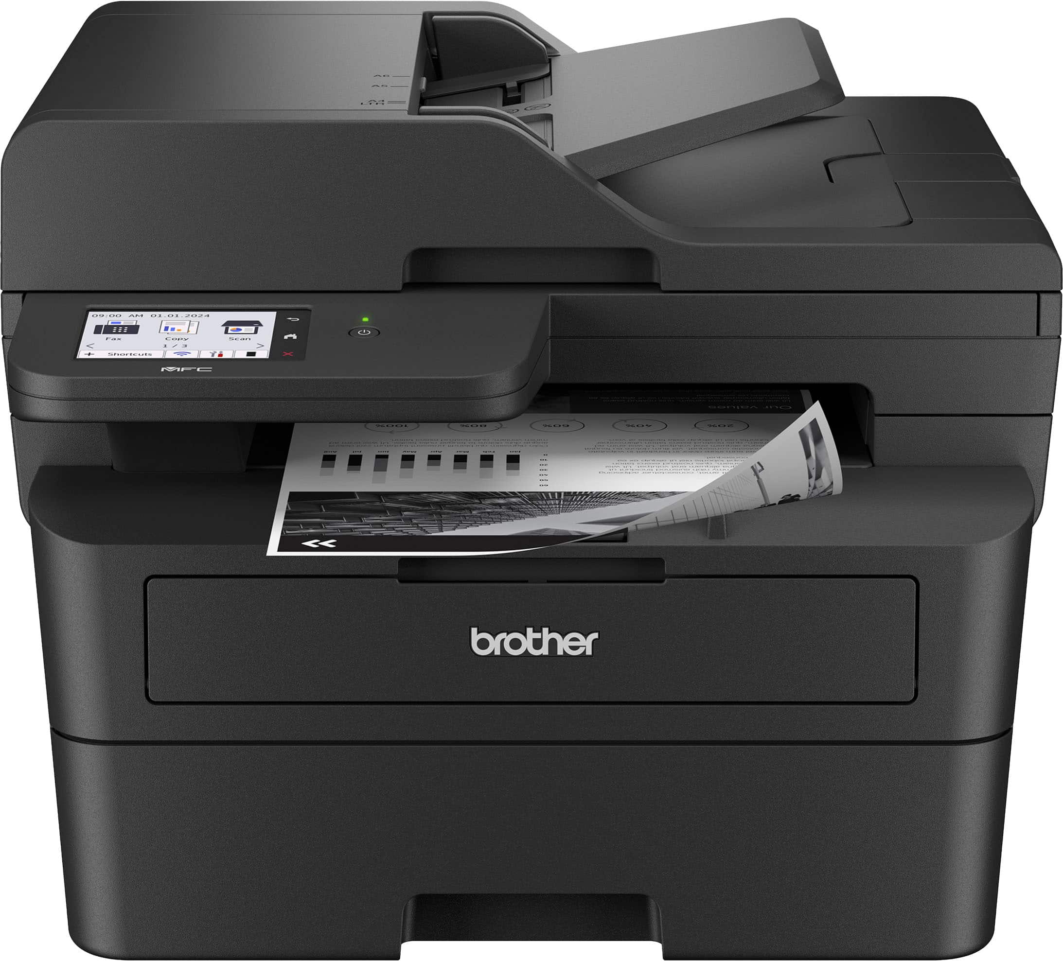 Brother - MFC-L2900DW Wireless Black-and-White Refresh Subscription Eligible All-In-One Laser Printer, Great for Small Offic…