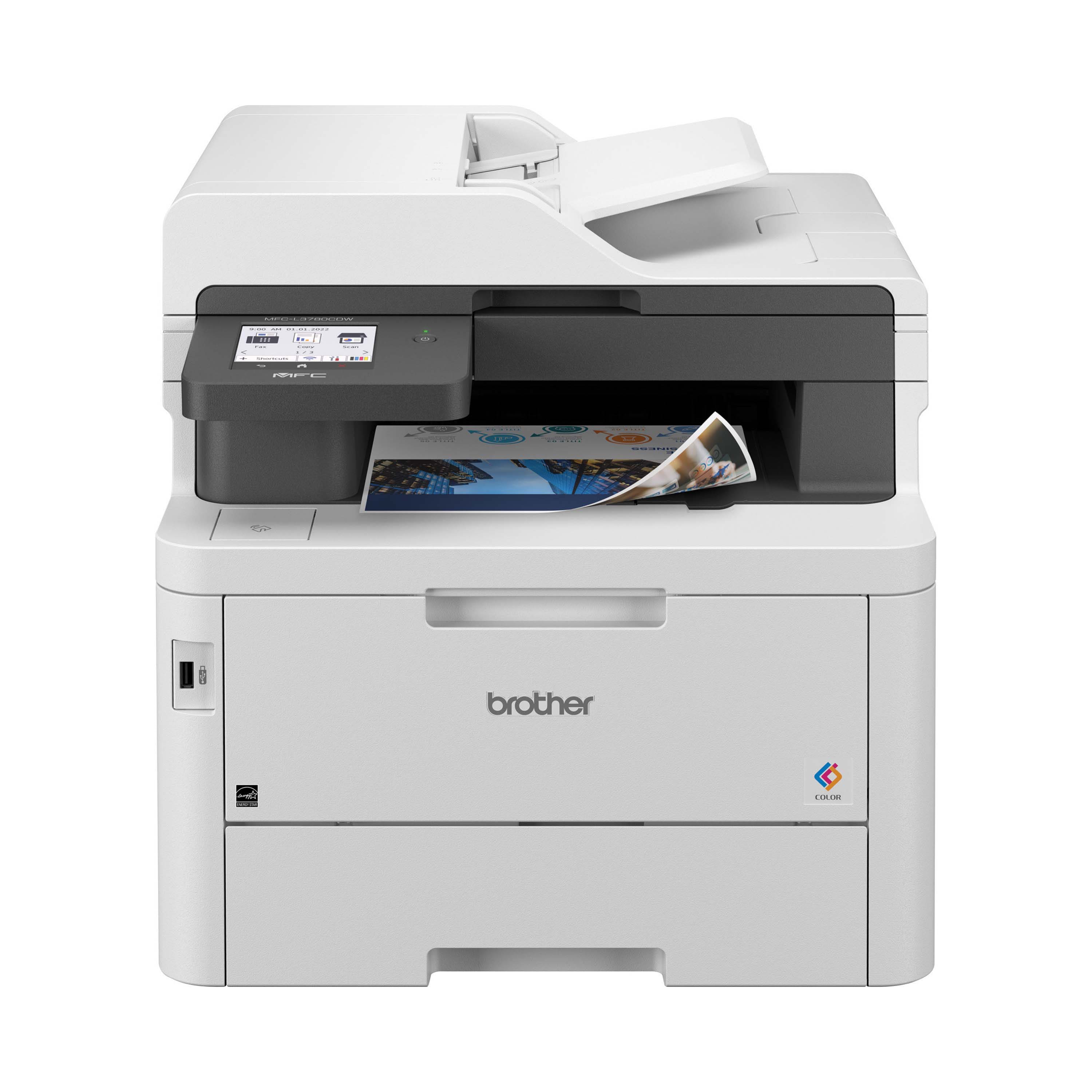 Brother - MFC-L3780CDW Wireless Digital Color All-in-One Printer with Laser Quality Output, Great for Business - White produ…