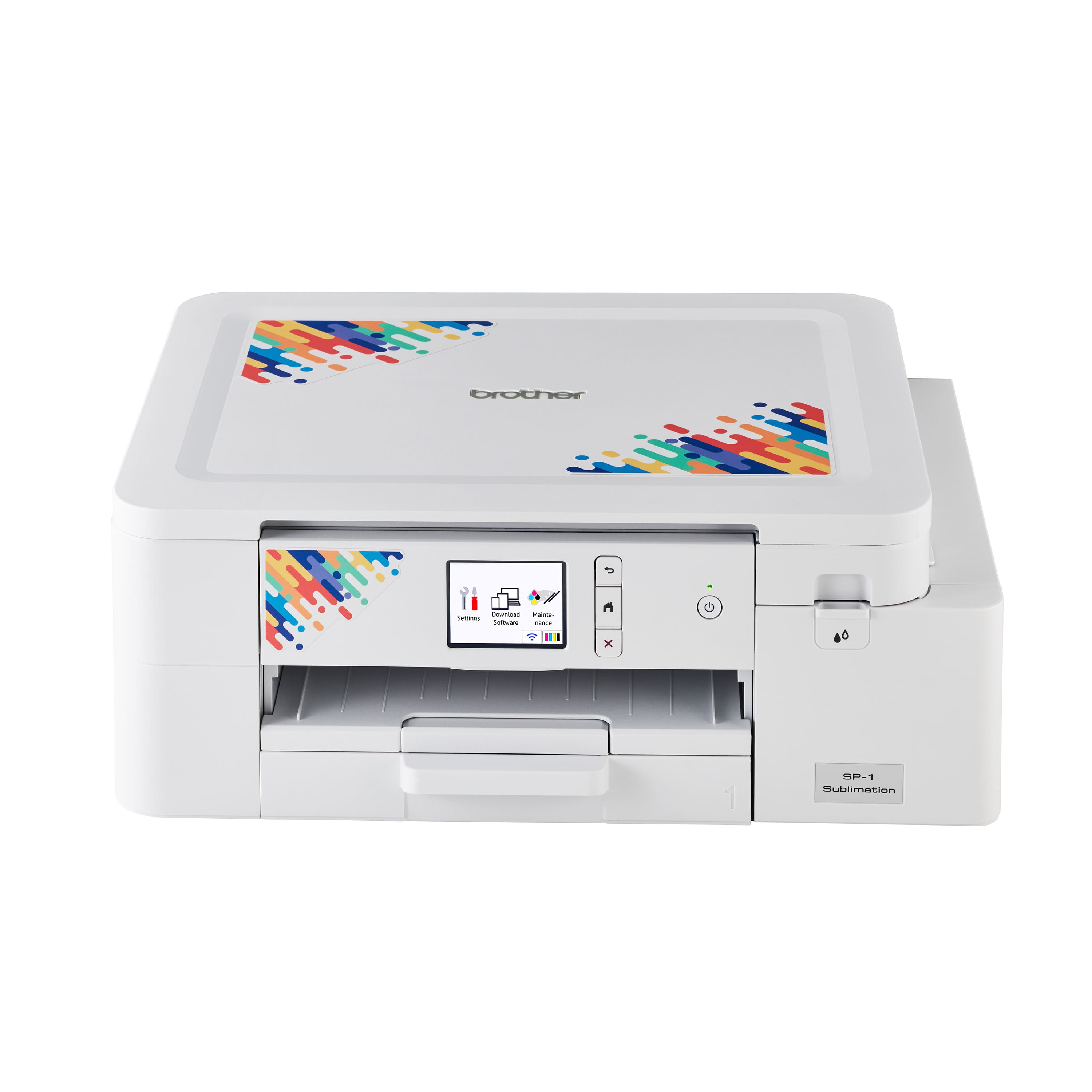 Brother - Sublimation SP-1 High-Quality Wireless Inkjet Printer with Paper and Full-Size Inks - White product image