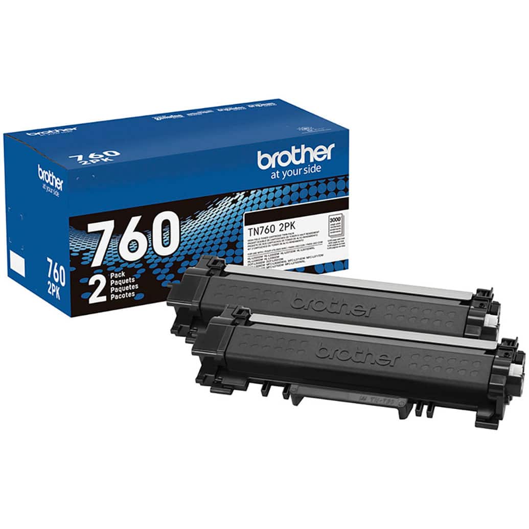 Brother - TN760 2-Pack High-Yield Toner Cartridges - Black product image