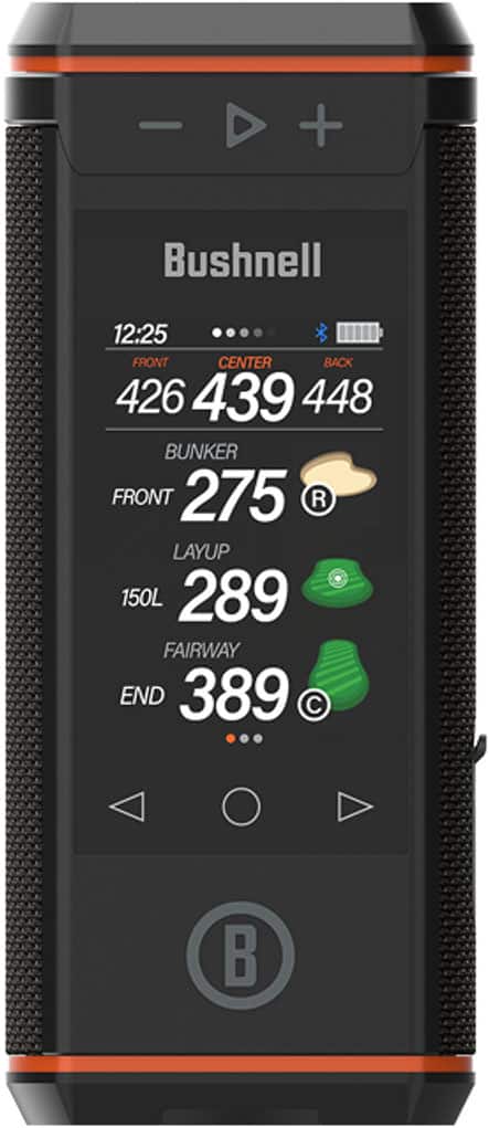 Bushnell - Wingman HD GPS Enabled Golf Rangefinder Bluetooth Speaker with Audio and Visual Distances, Magnetic Grip, and Pow…