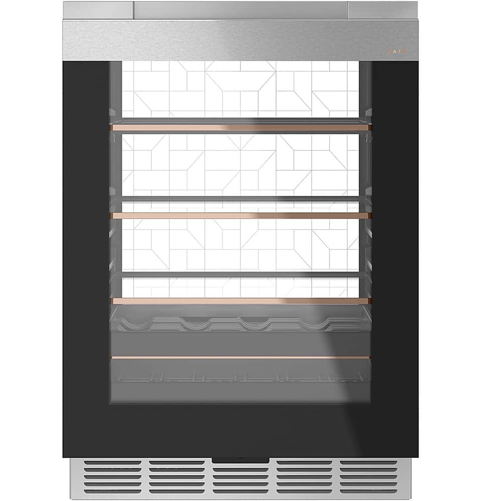Café - 14-Bottle 126-Can Built-In Beverage Cooler with Wi-Fi - Platinum Glass product image