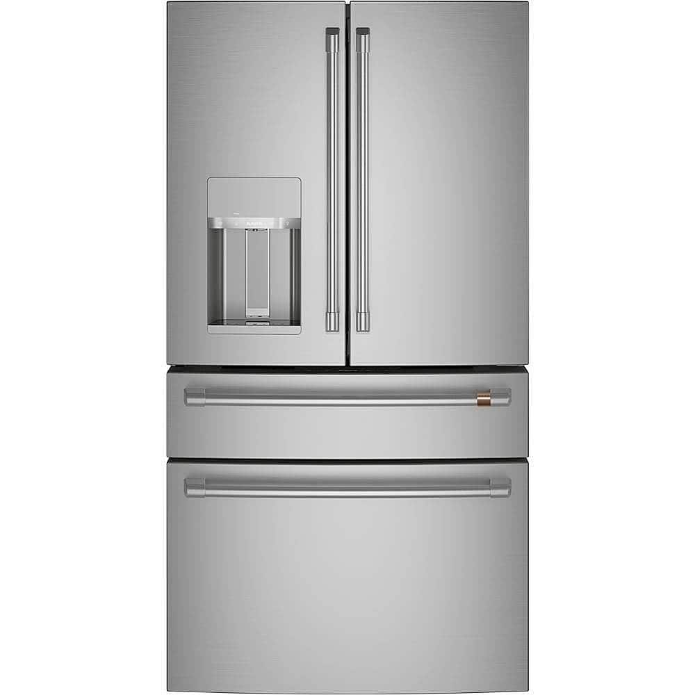 Café - 27.6 Cu. Ft. 4-Door French Door Smart Refrigerator, Customizable - Brushed Stainless Steel product image