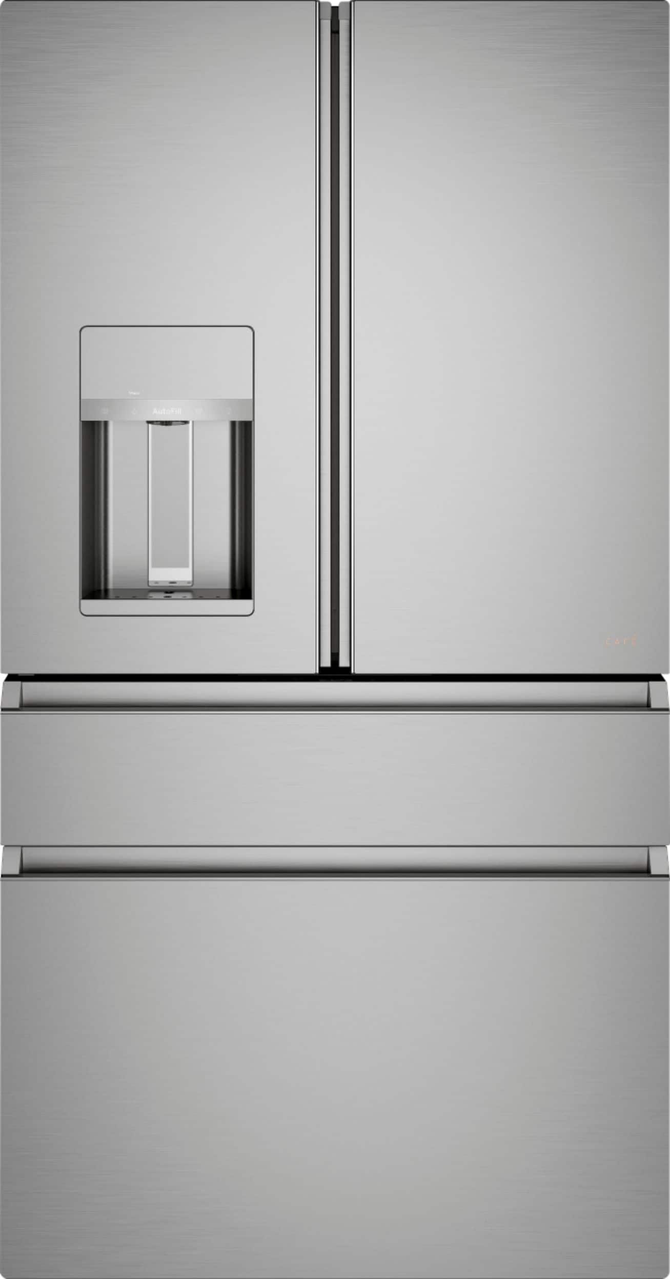 Café - 27.8 Cu. Ft. 4-Door French Door Smart Refrigerator with Convertible Drawer with Soft Freeze - Platinum Glass product…