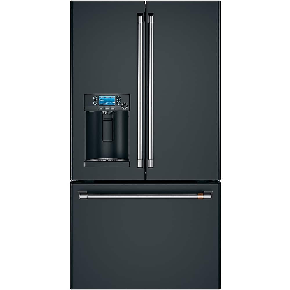 Café - 27.8 Cu. Ft. French Door Smart Refrigerator with Hot Water Dispenser, Customizable - Matte Black product image