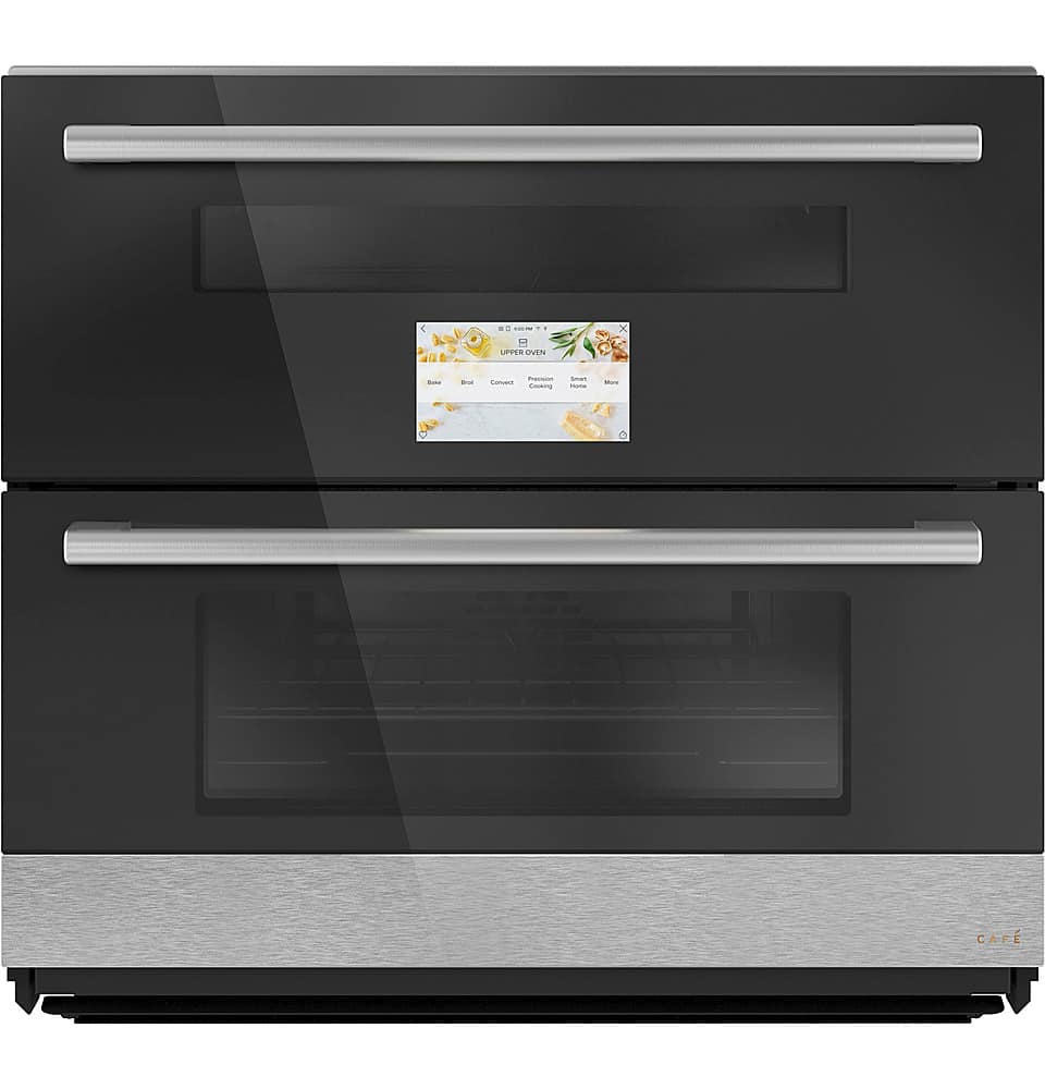 Café - 30" Built-In Double Electric Convection Wall Oven with Built-In Wi-Fi - Platinum Glass product image