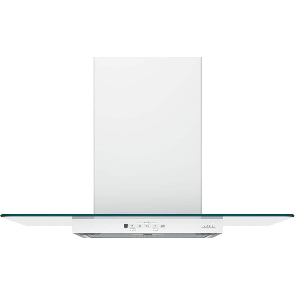 Café - 30 inches - Externally Vented & Recirculating - Wall Range Hood - Matte White product image