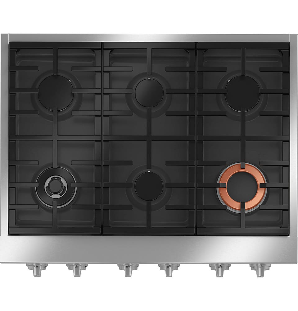 Café - 36" Built-In Gas Cooktop with 6 Burners, Customizable - Stainless Steel product image