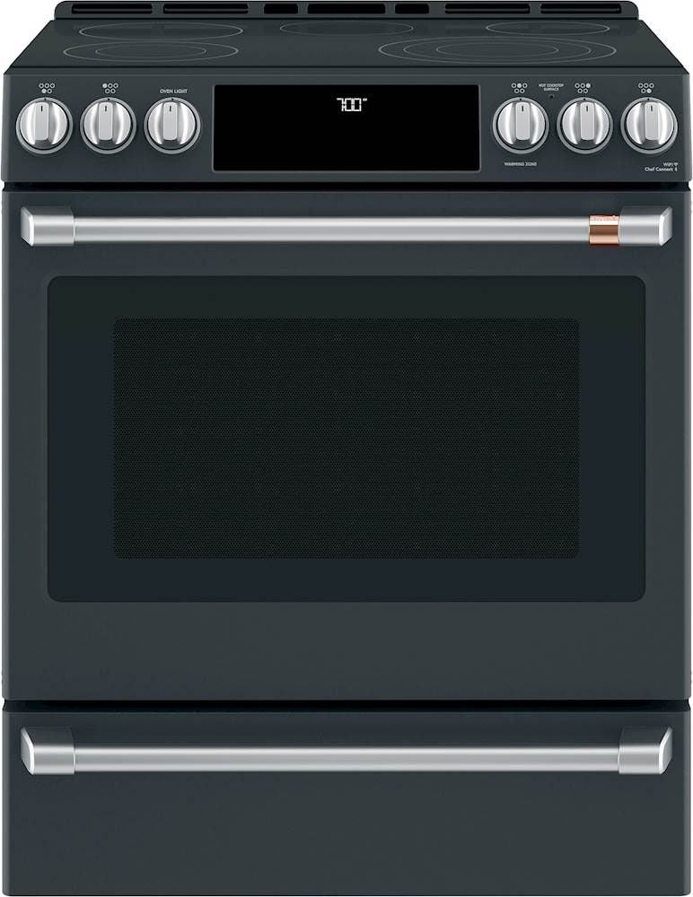 Café - 5.7 Cu. Ft. Slide-In Electric Convection Range, Customizable - Matte Black product image